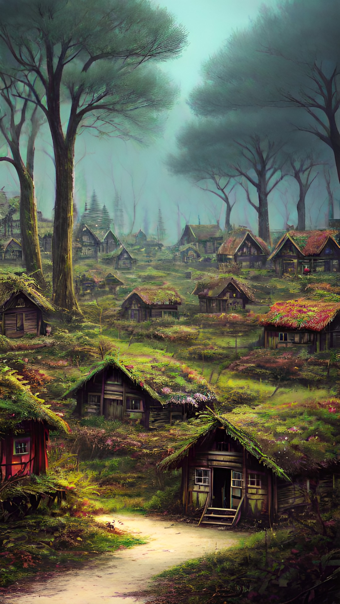 abandoned forest village preview