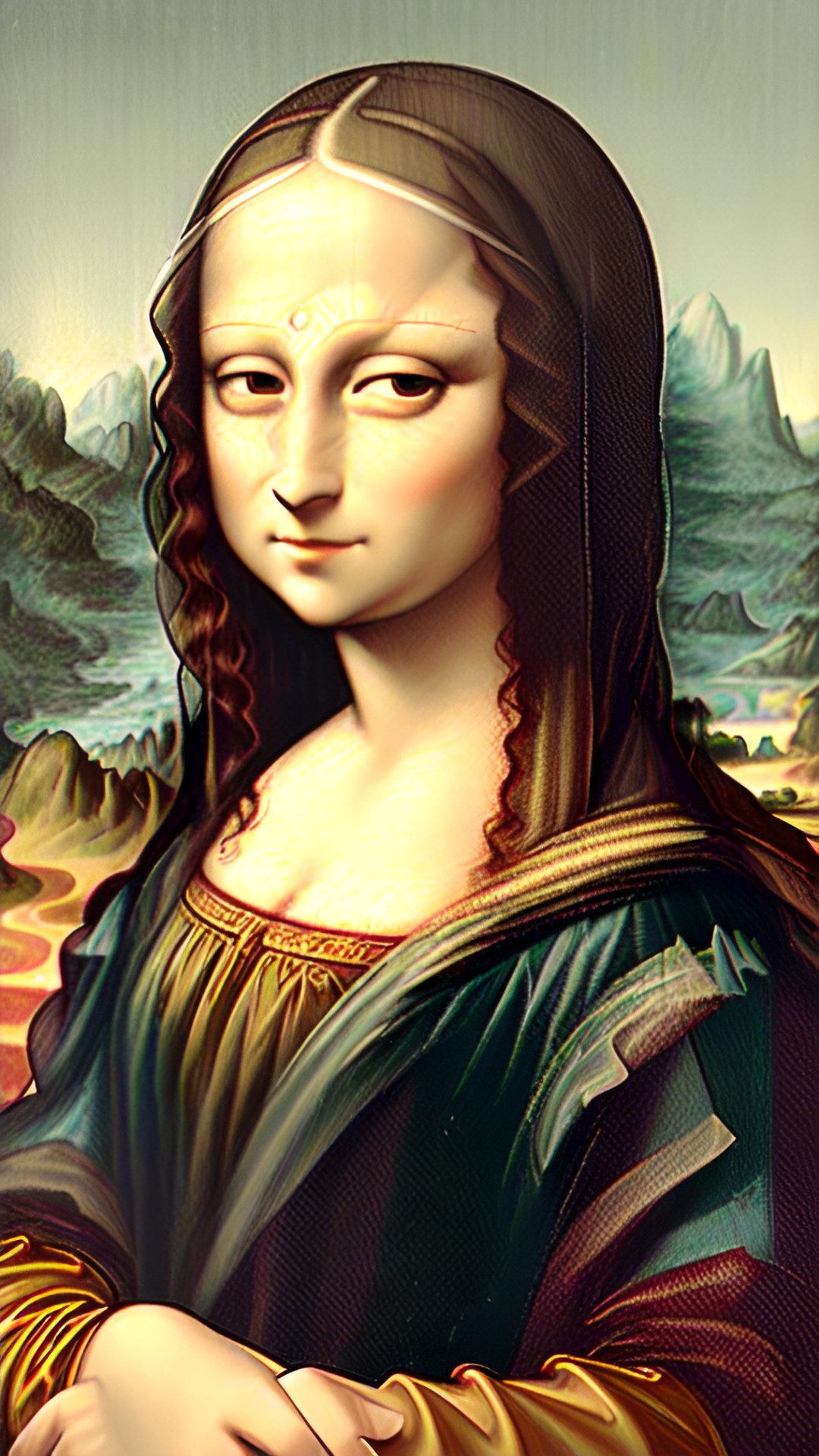 mona lisa shaking her finger preview