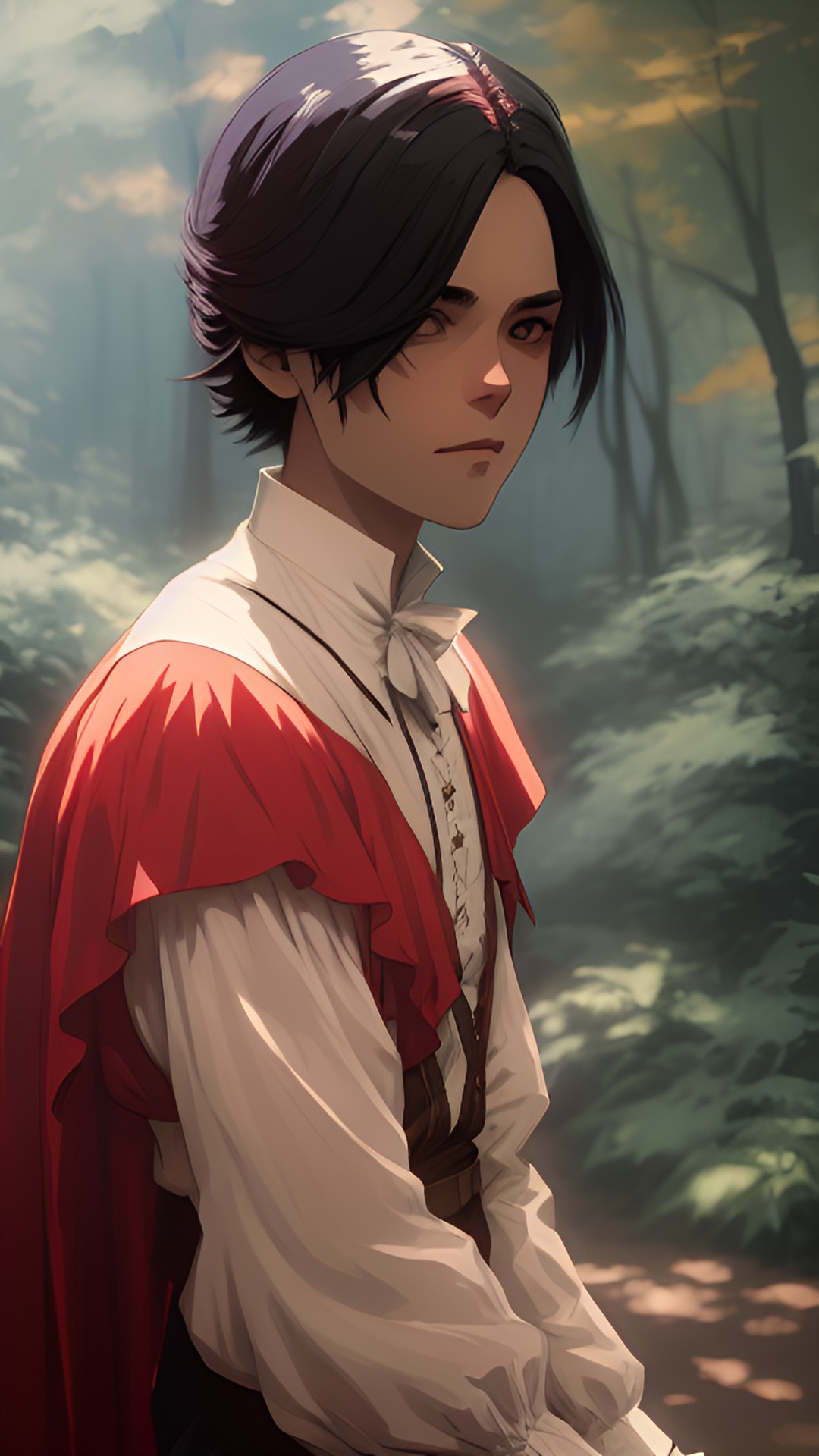 anime vamp - vampire in the woods, 1800s, vintage preview