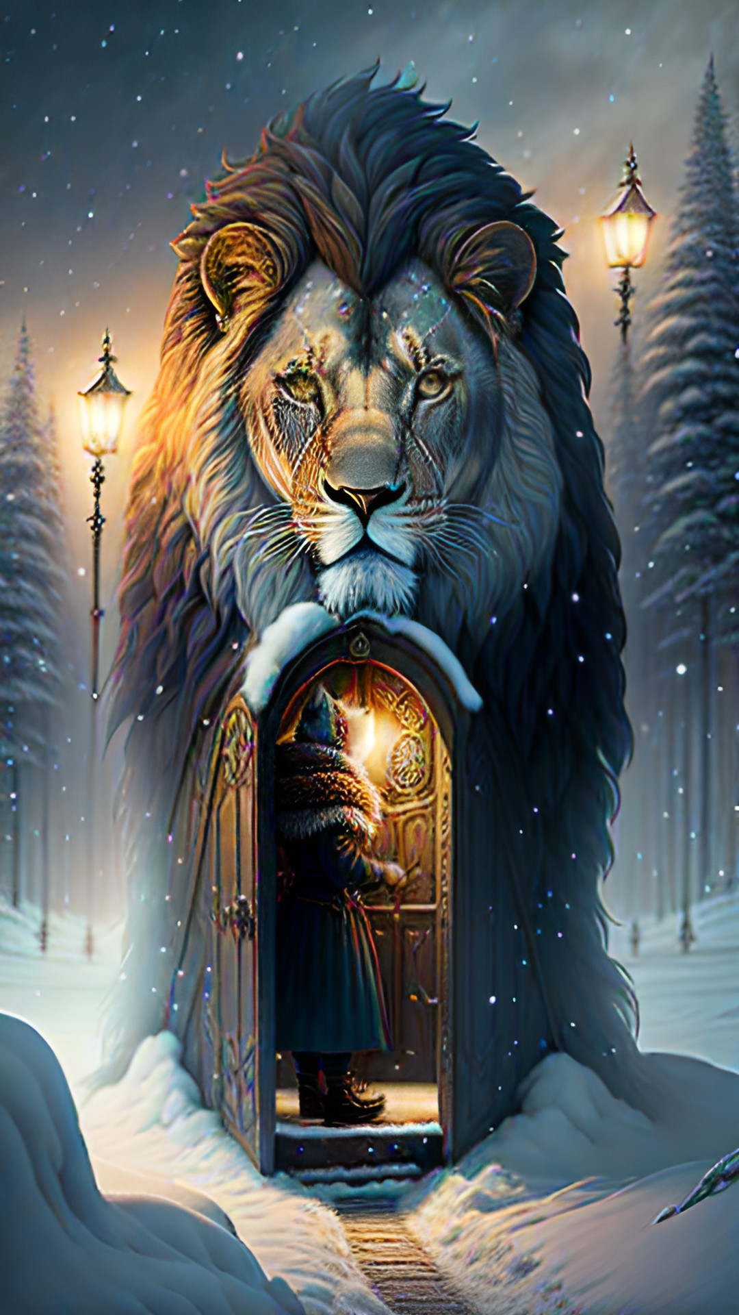 narnia the lion the witch and the wardrobe, highly detailed, fantasy art preview