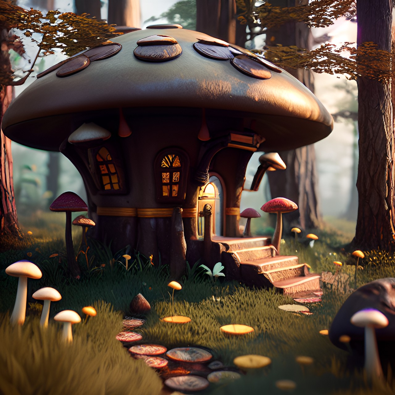 mushroom house preview