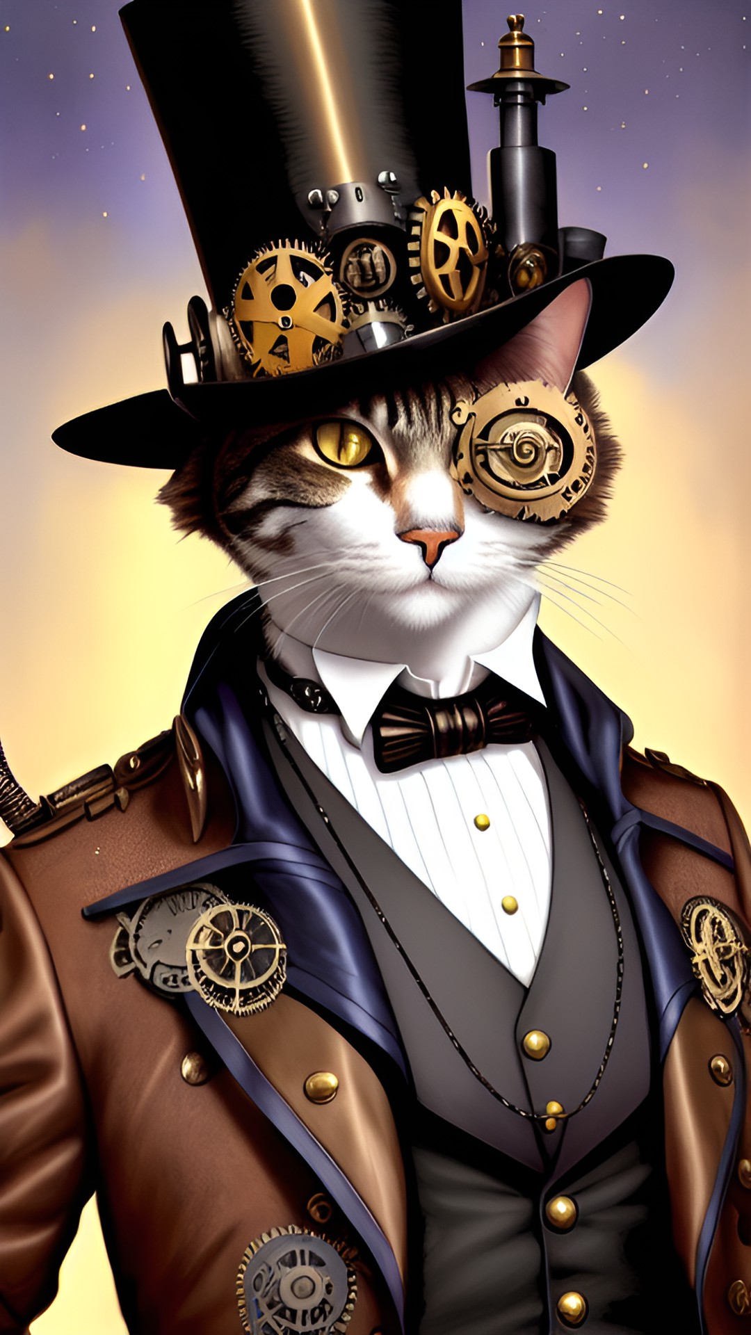 Credit: kp164 - distinguished  cat ￼ wearing a top hat ￼ preview