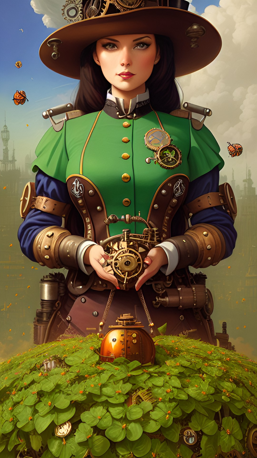 Luck /steampunk - luck
four leaves clover
loads ofladybirds spread all over preview