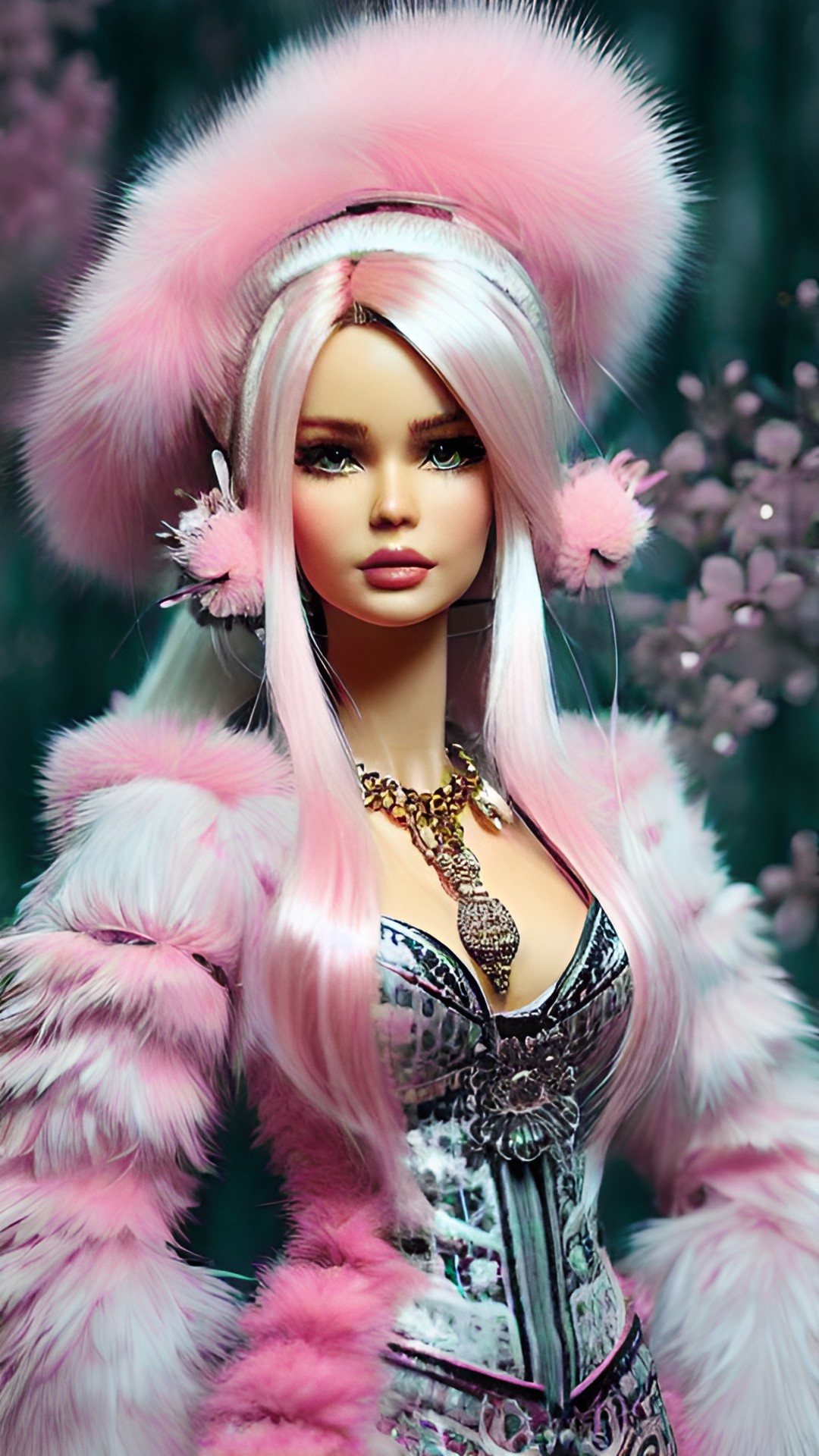 pink fur barbie preview