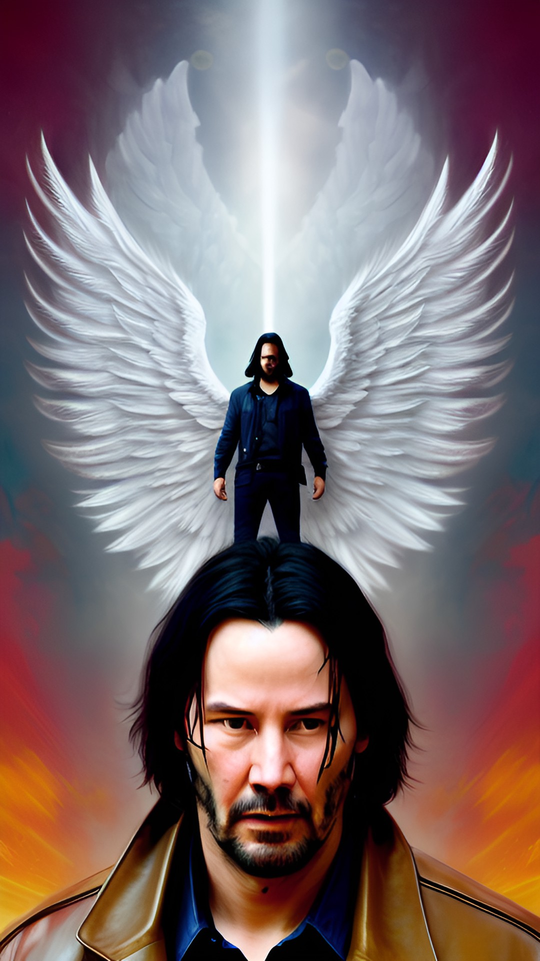 keanu reeves an angel sent from above angel wings preview