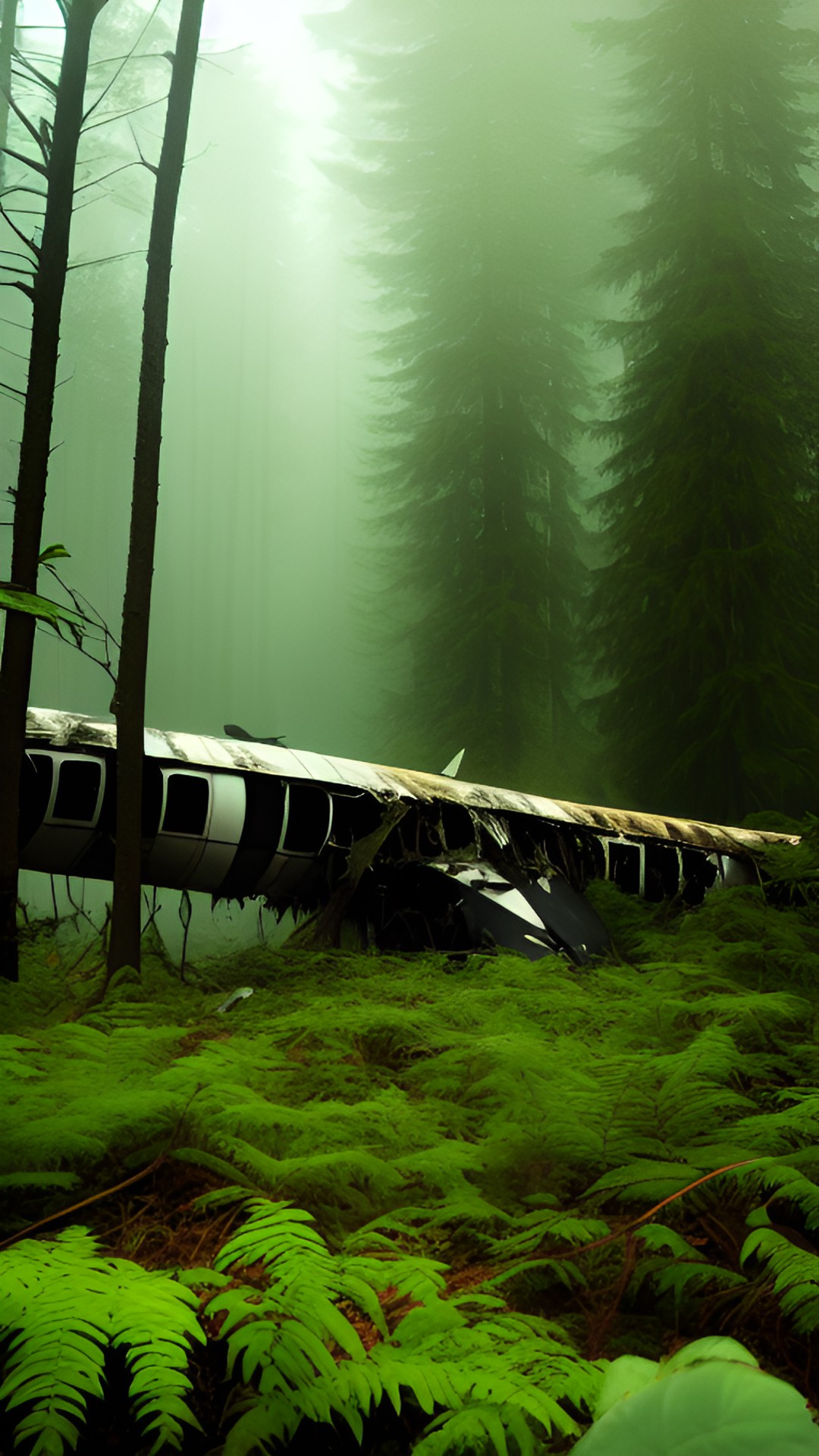 plane crash deep forest overgrown preview