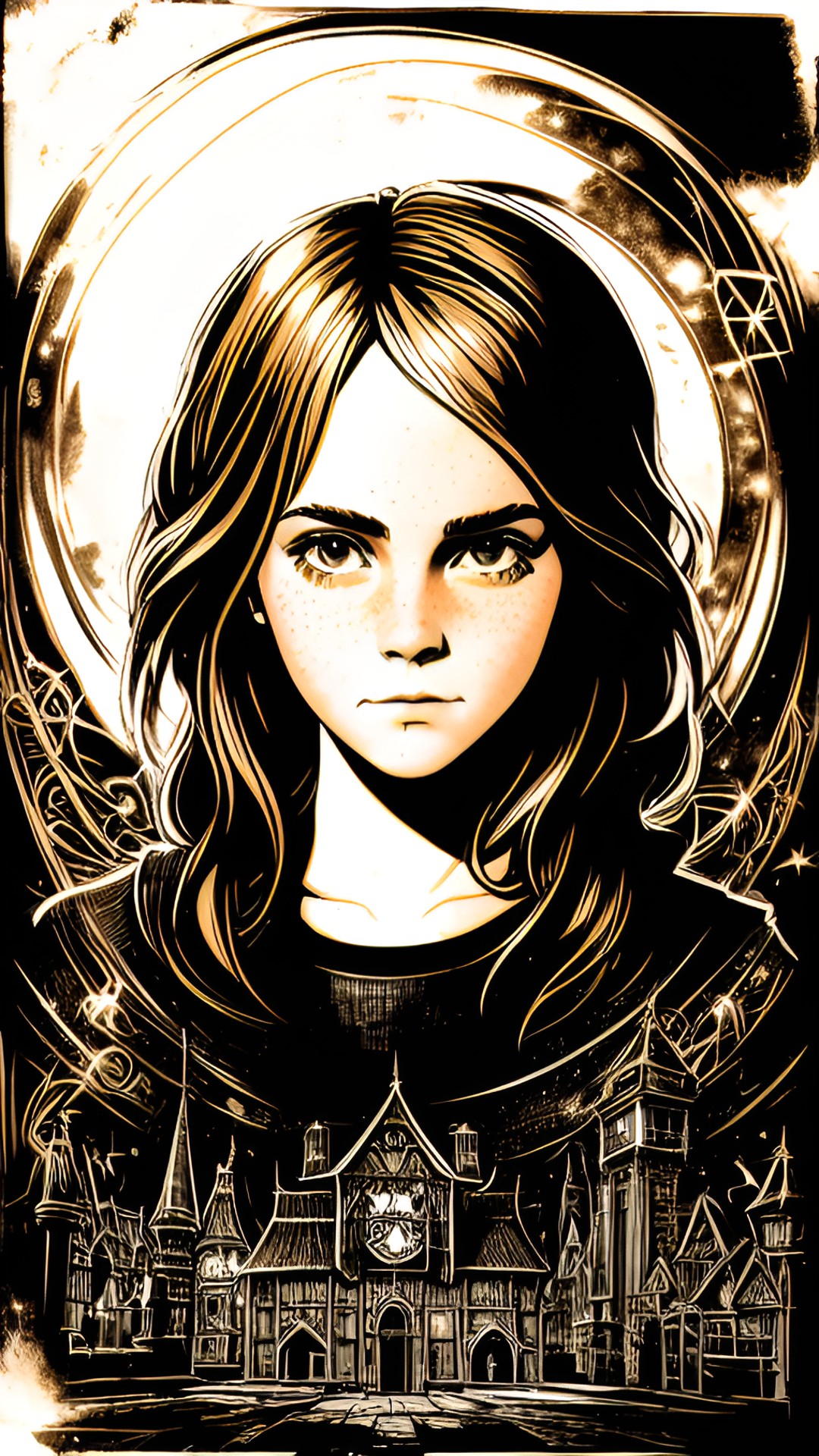 emma watson, chibi style, cute, techno wizard preview