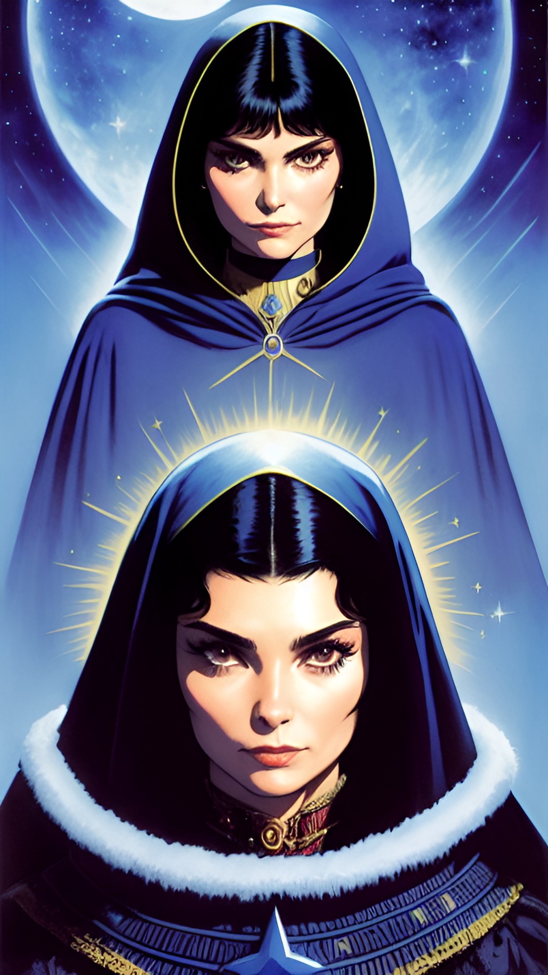 audrey tautou as night queen with a cloak of stars preview