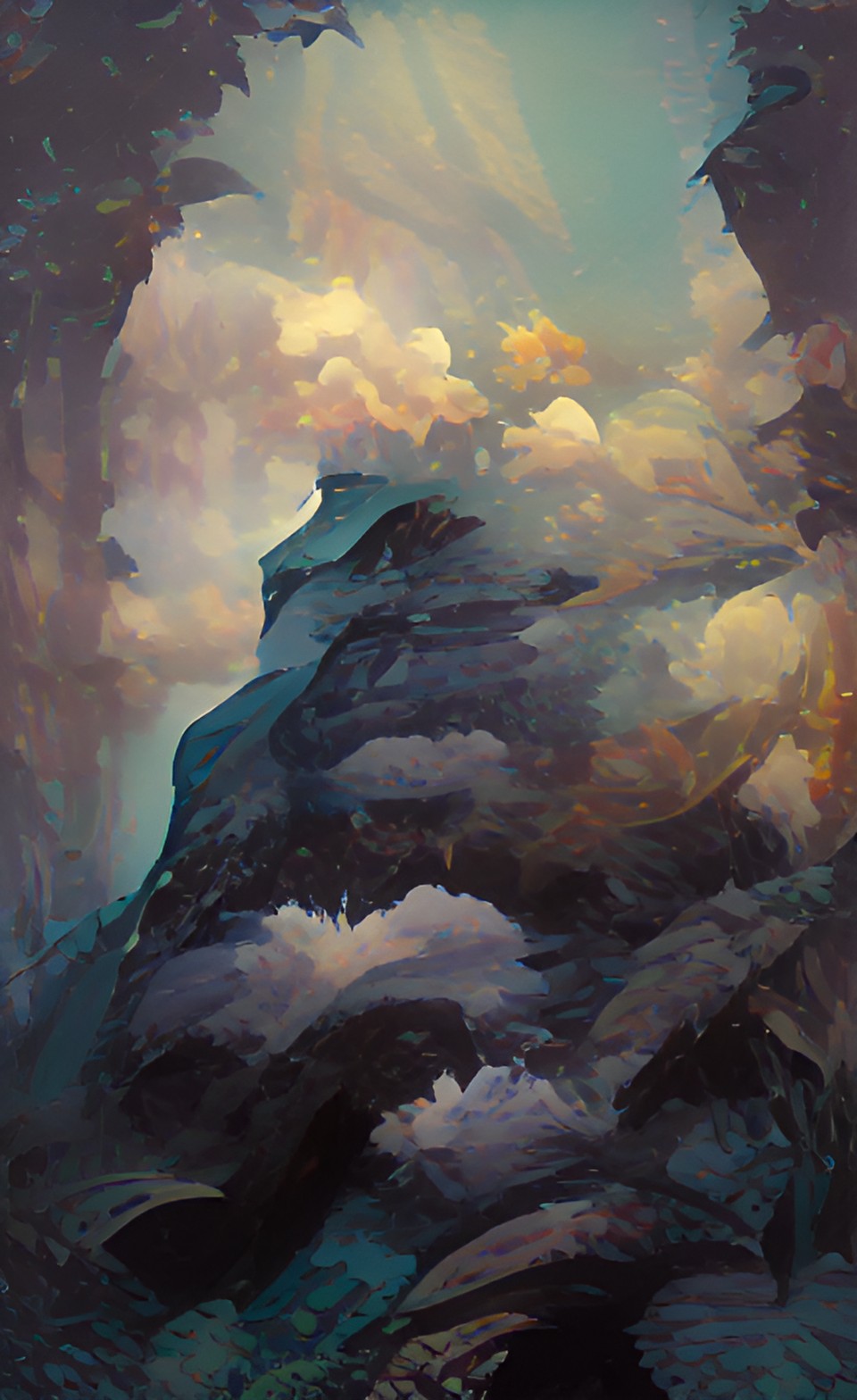 cliffs in the clouds preview