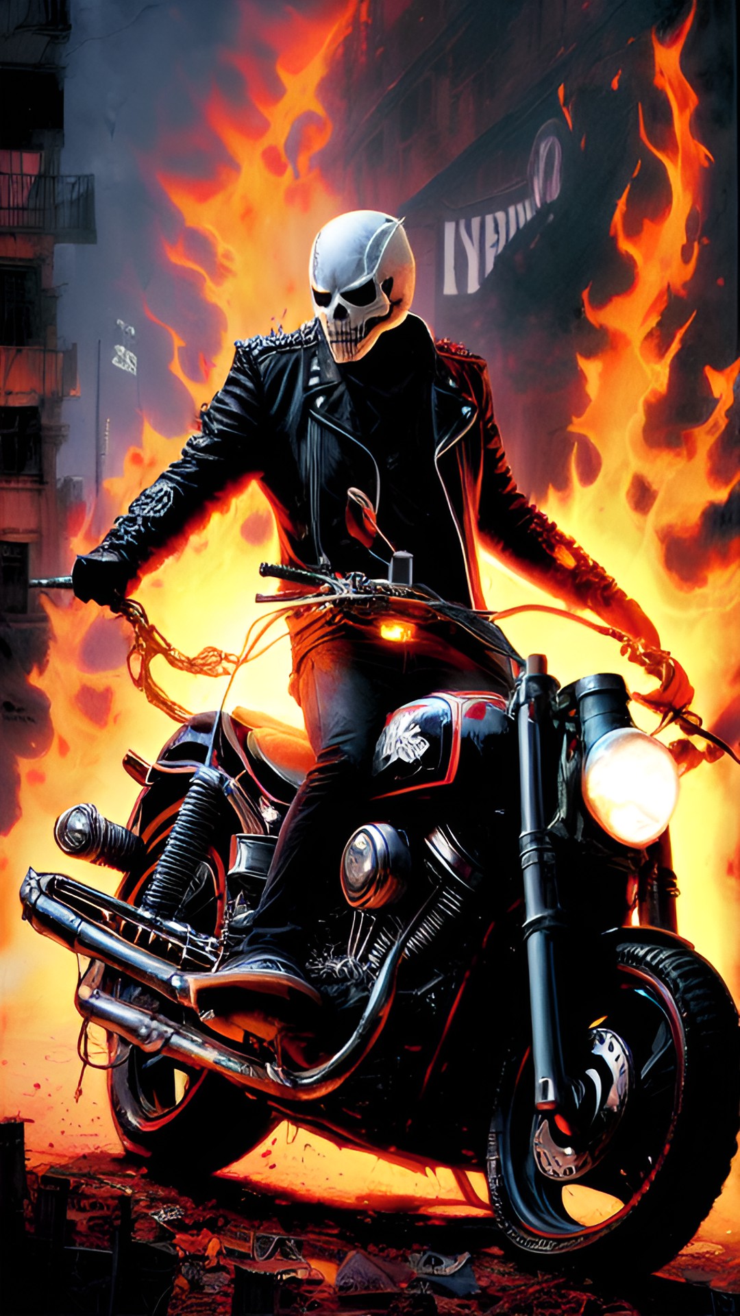 Ghost - ghost rider crossed with carnage preview