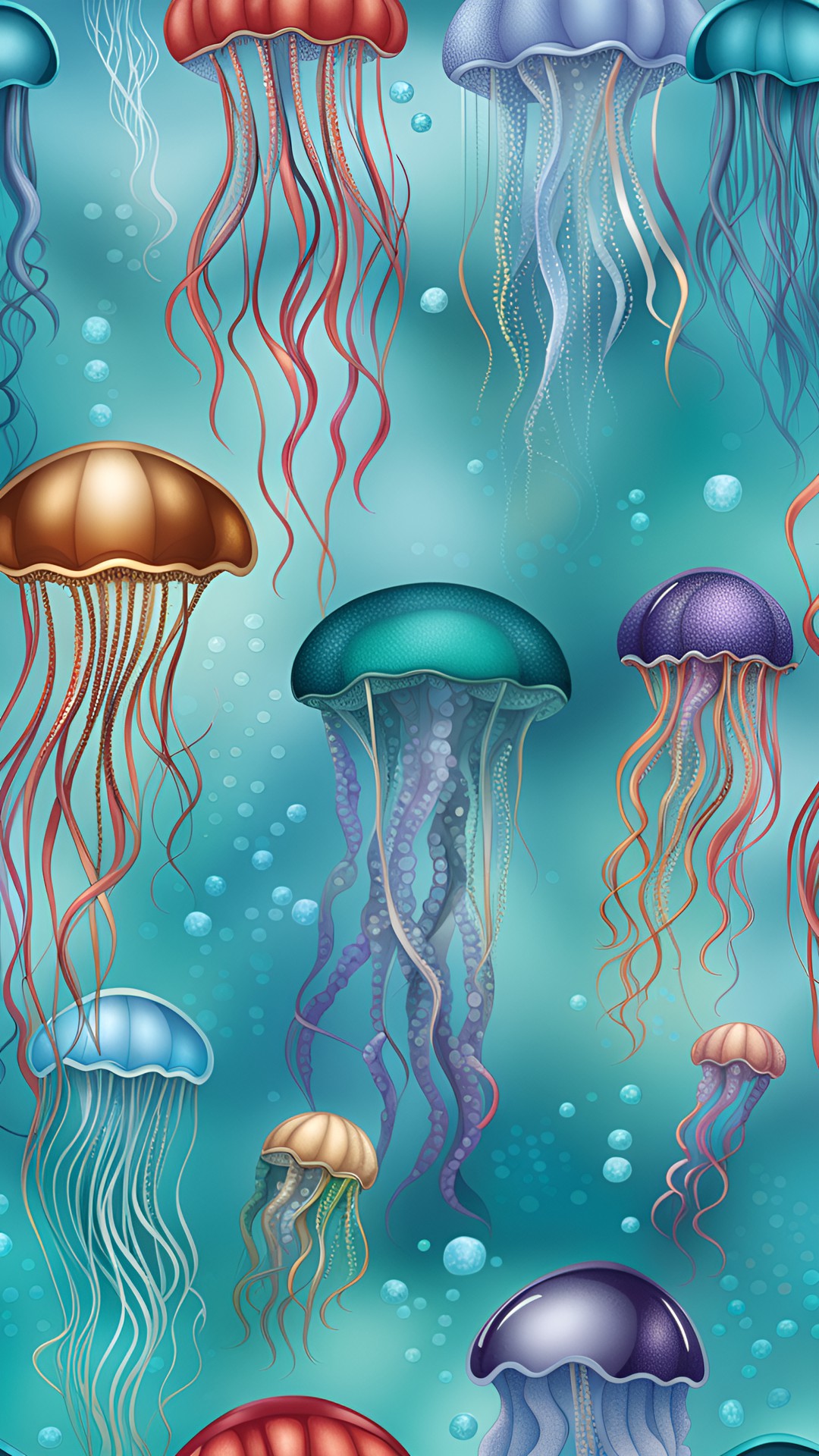 under the sea with a metallic and gemstone jellyfish preview