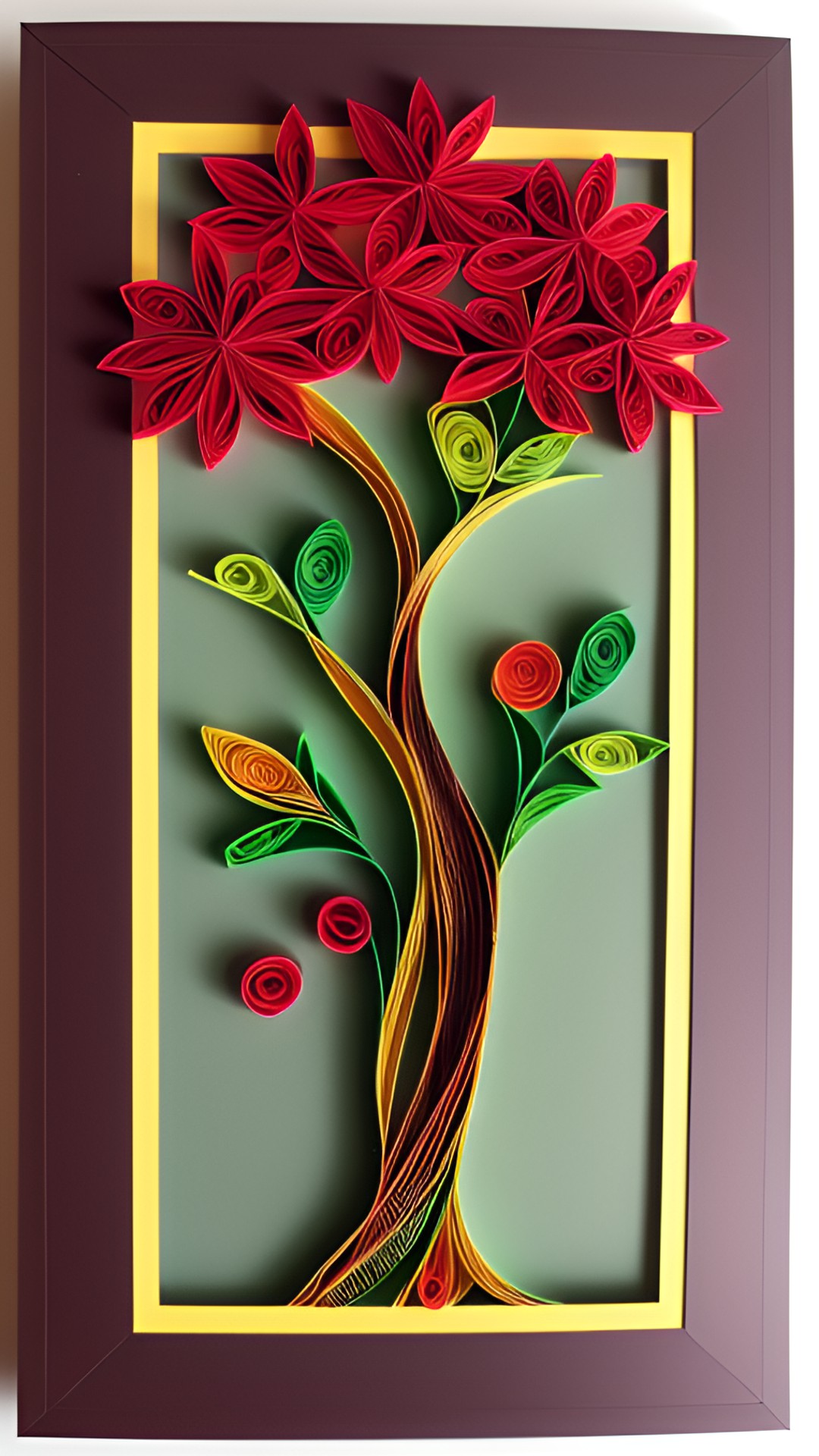 Burning Bush VI - paper quilling burning bush preview