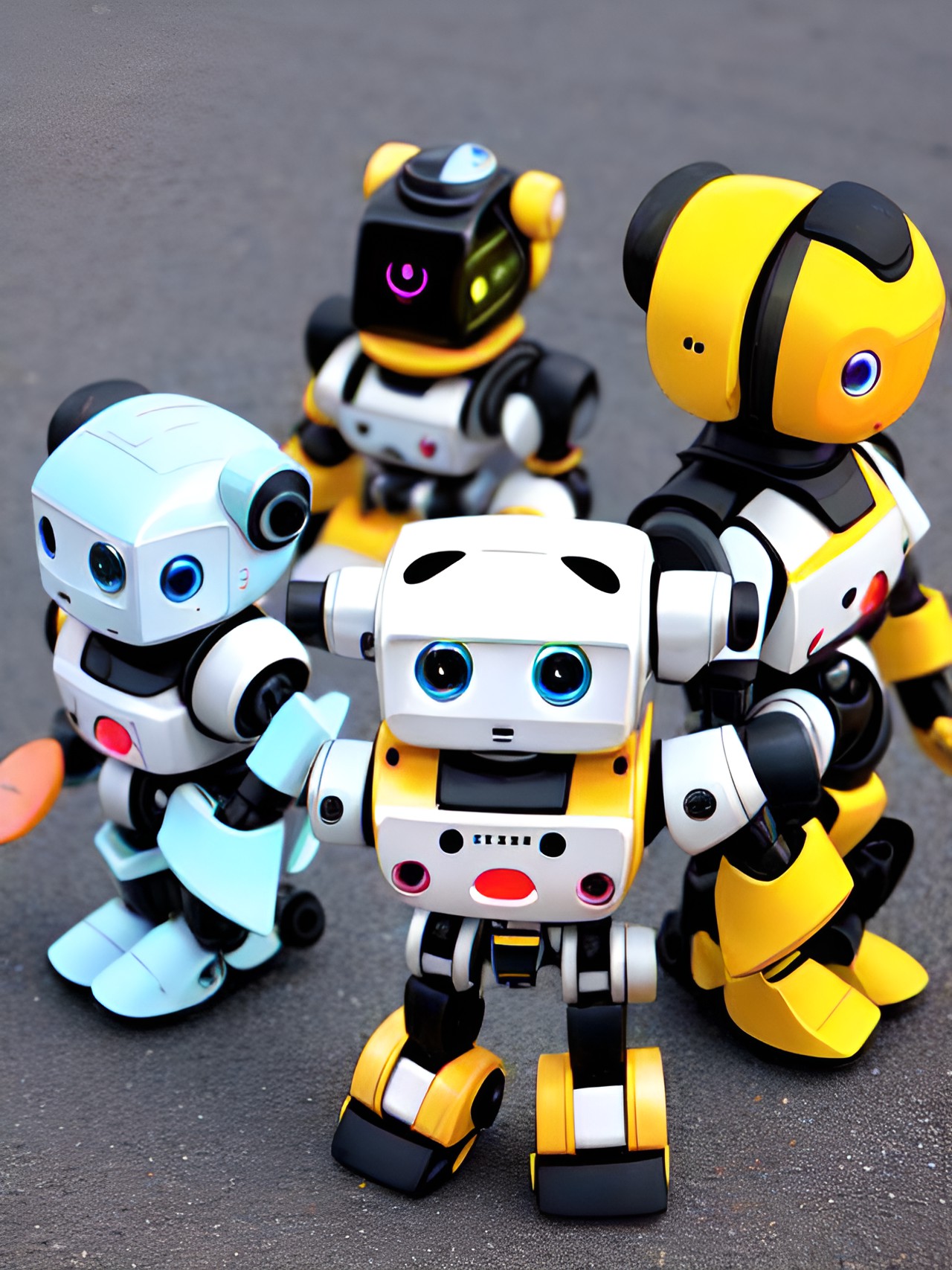 cute adorable little robots preview