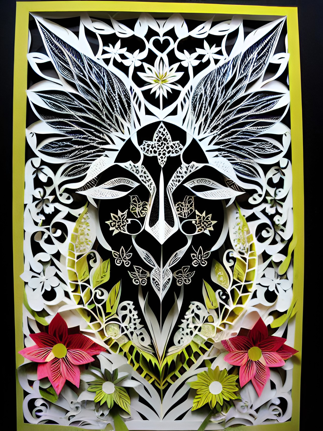 cut paper art nature spirits preview