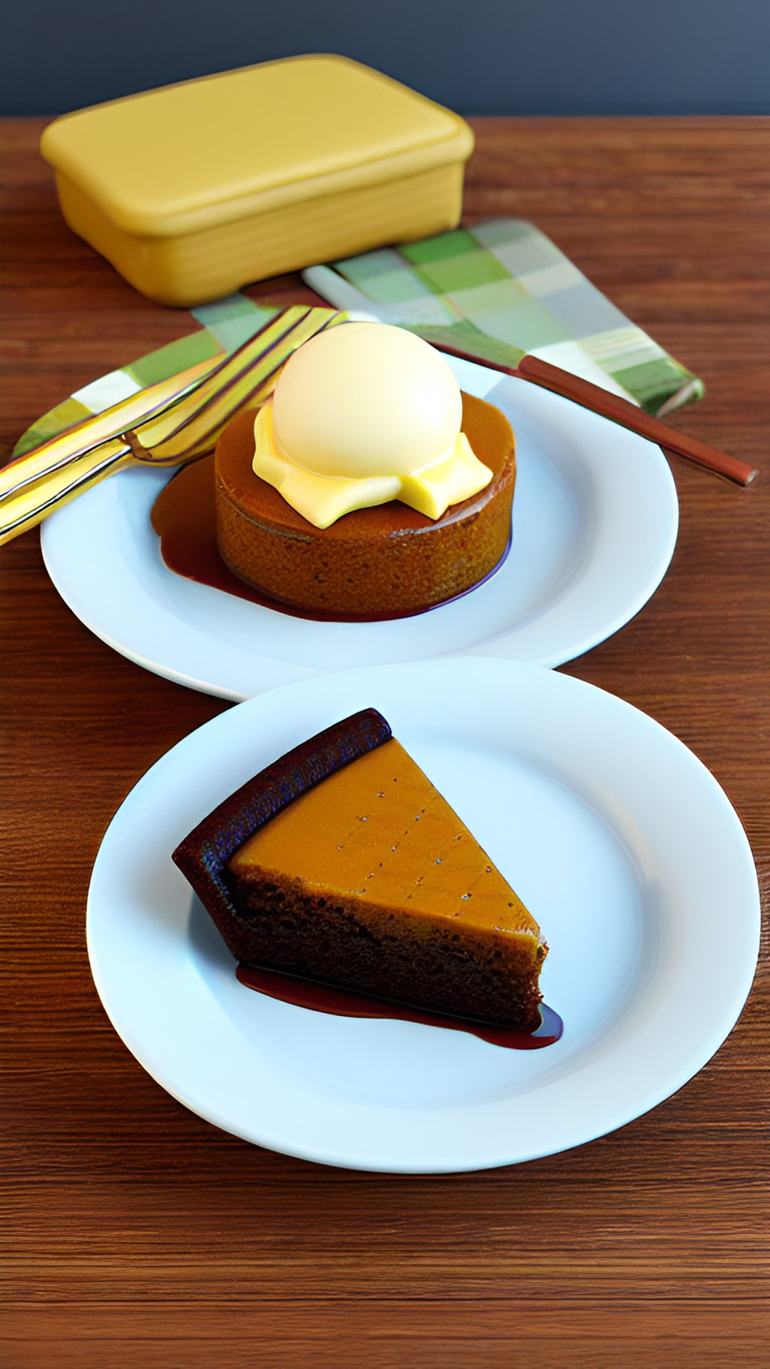 Cutesy dish - sticky toffee pudding & custard 🍮 preview