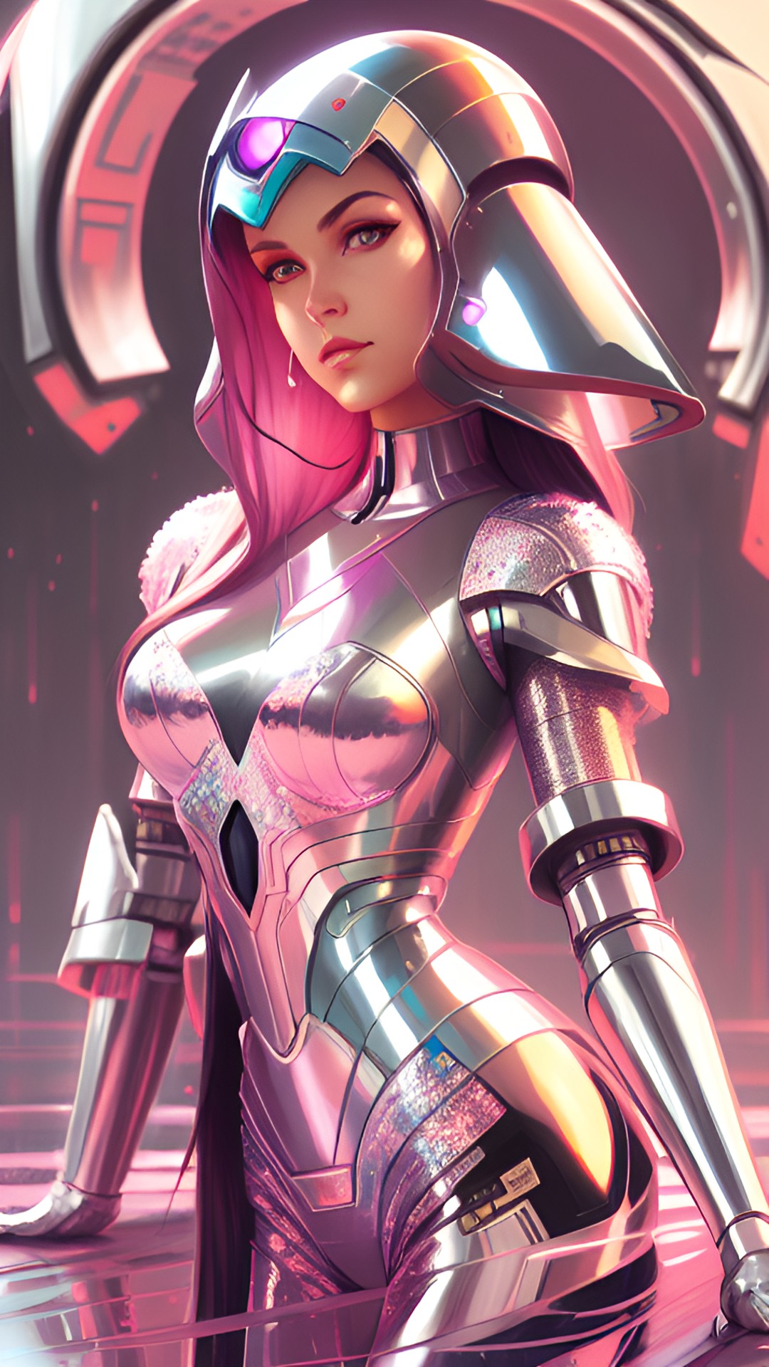 Feminine Metallic - gorgeous sultry liquid mercury woman cyborg preview