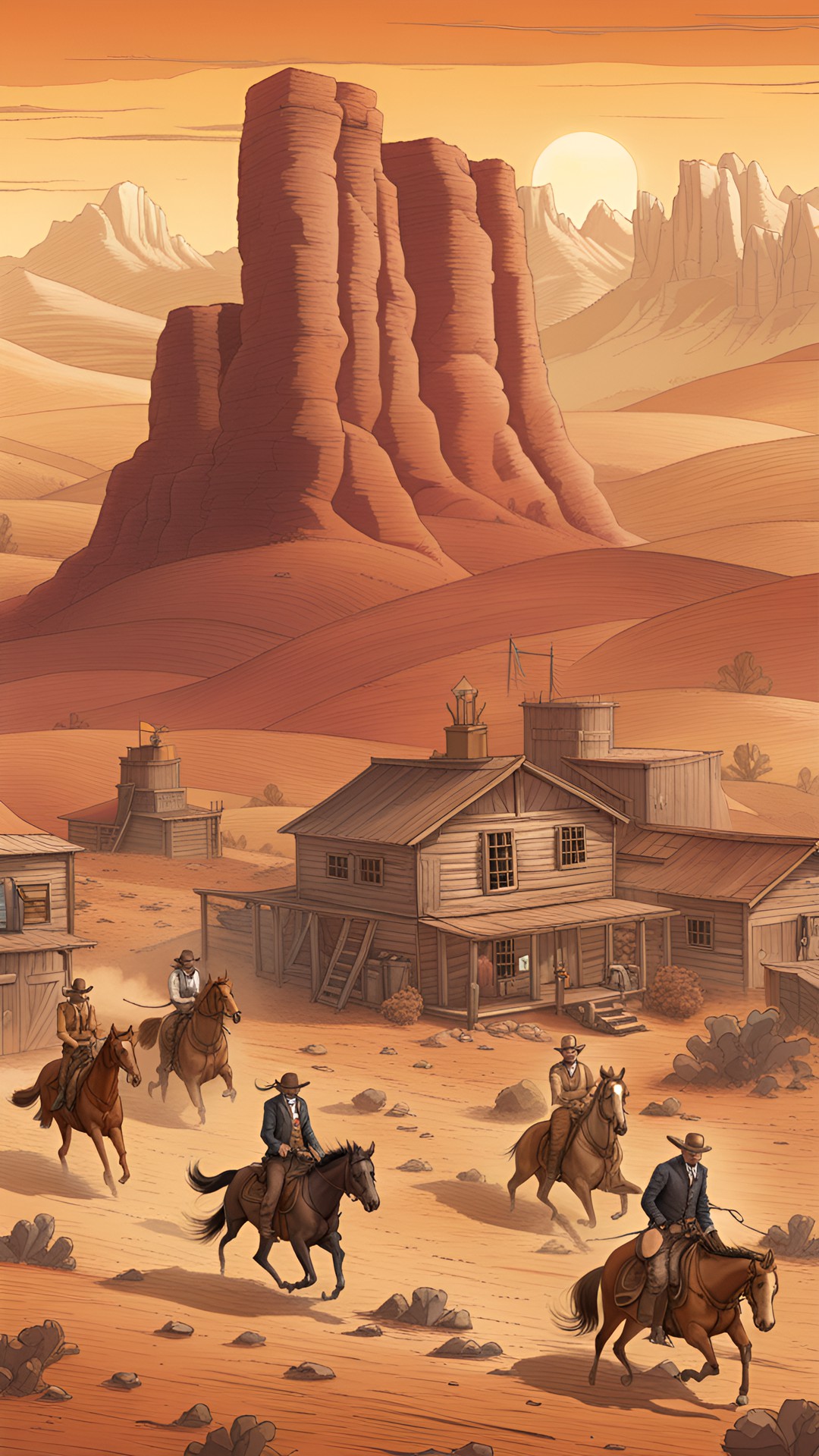 Travel to west adv. - wild west $sign$ preview