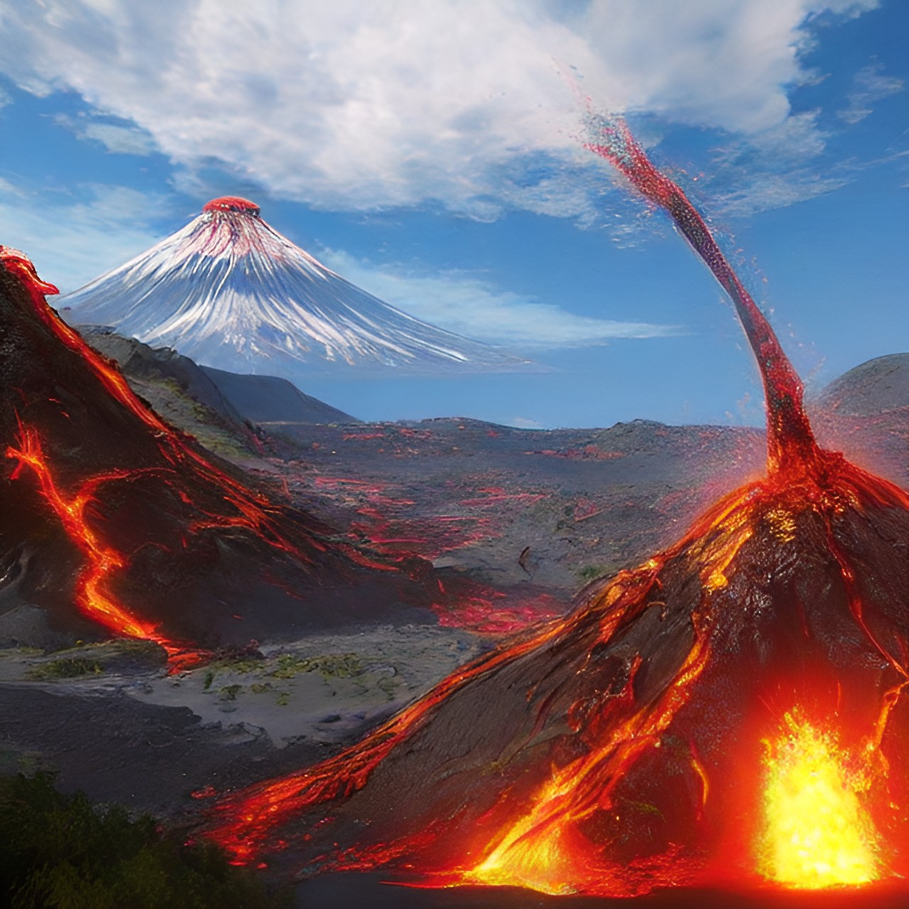 erupting volcano preview