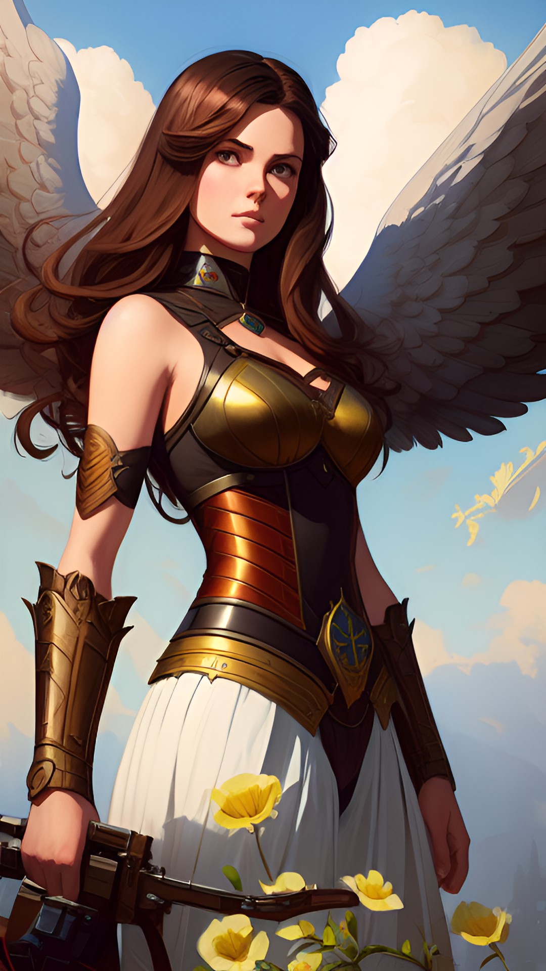 Jane aldertree - angel woman with brown hair knight preview