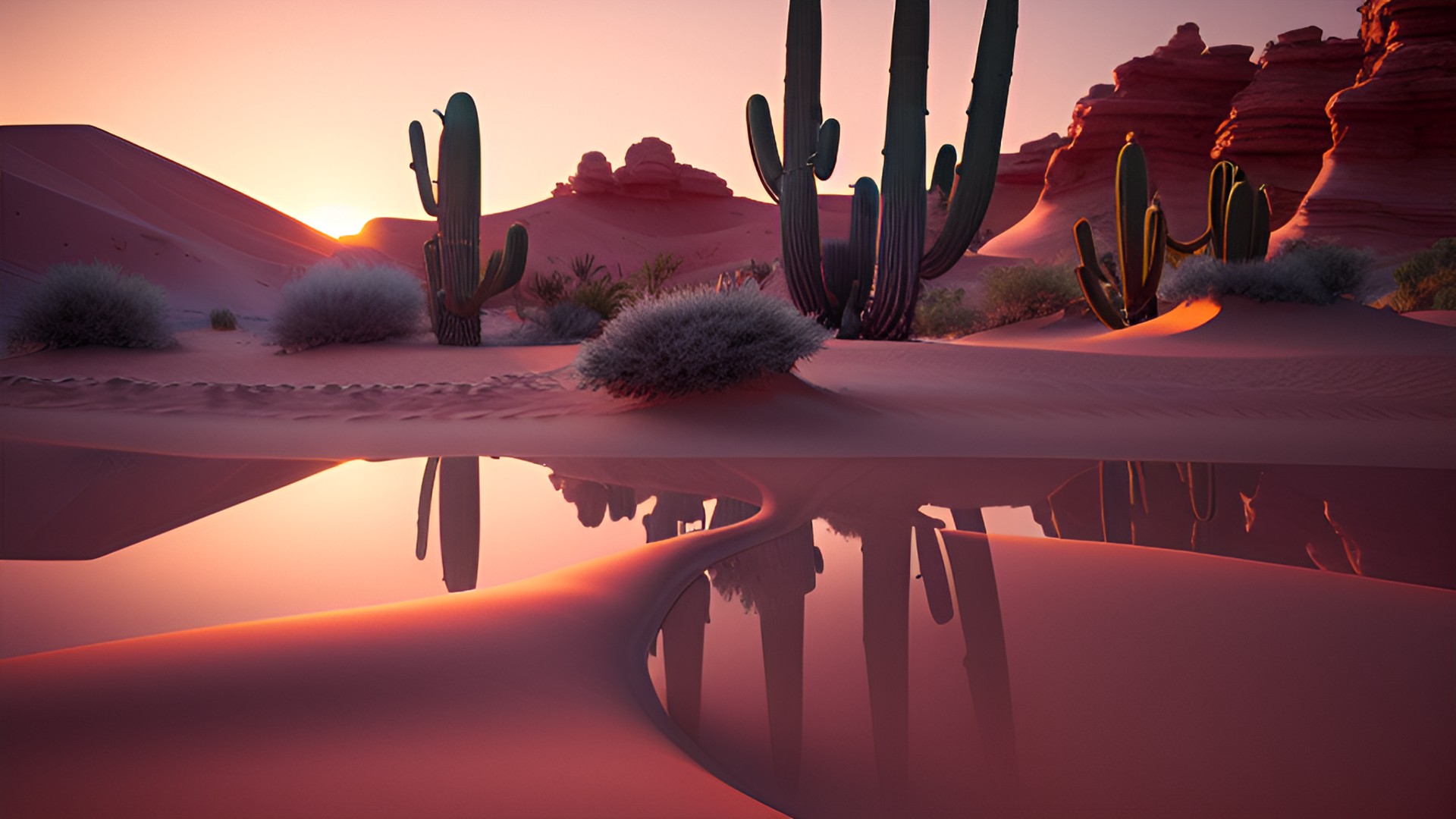 desert sunset preview