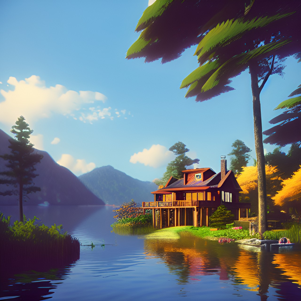 lake house v3 - lake house in an island preview