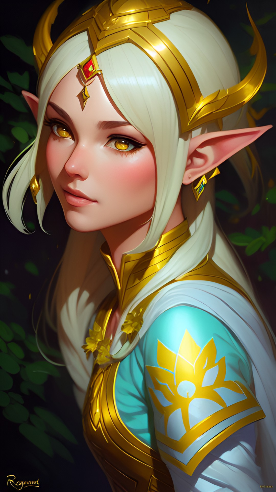 Summer 4 - golden elf woman preview