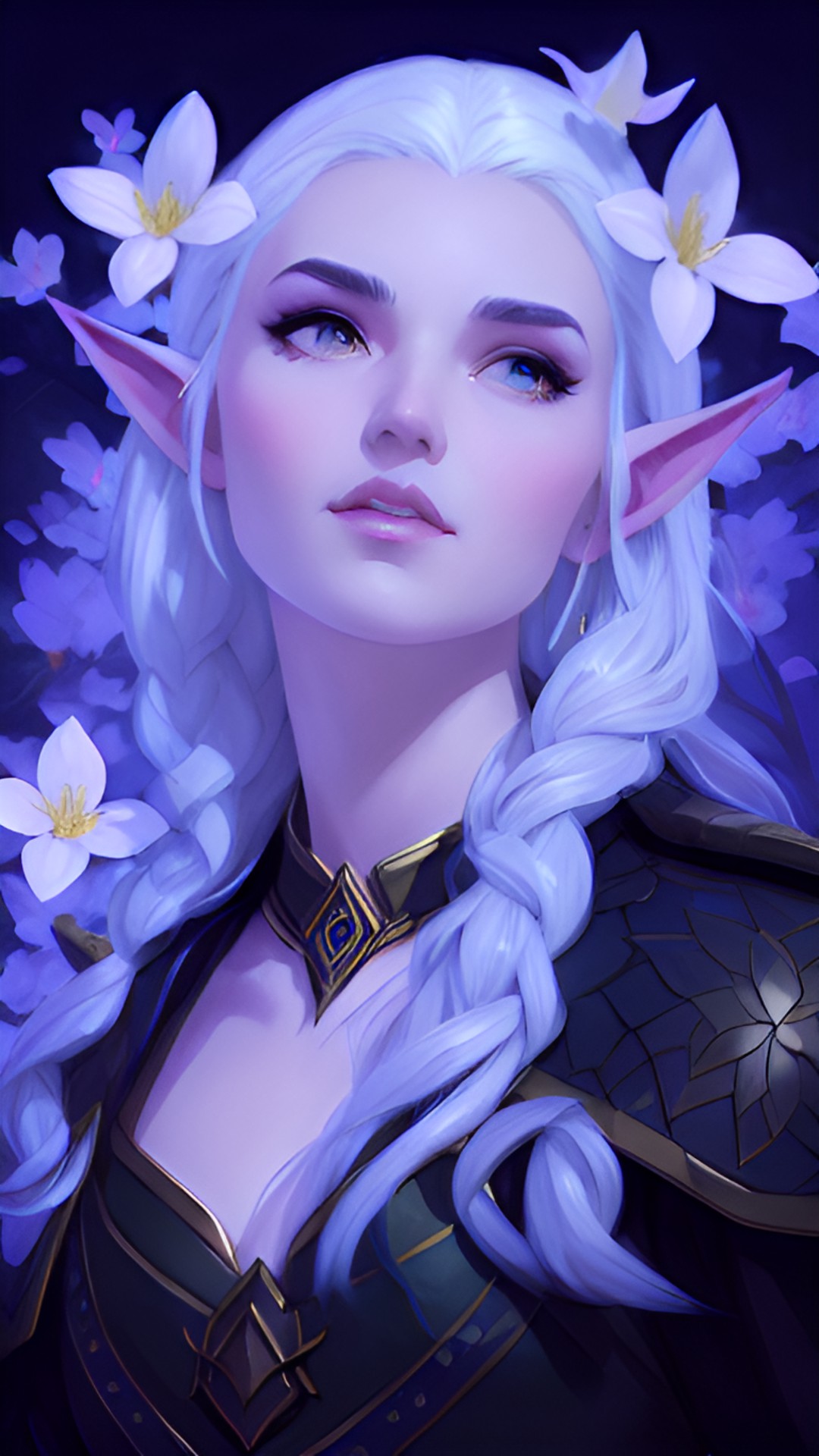 Winter 6 - ice elf with white hair preview