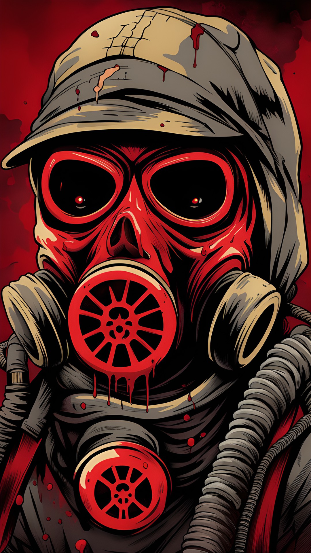 gas mask pop-punk bloody deathsquad skull preview