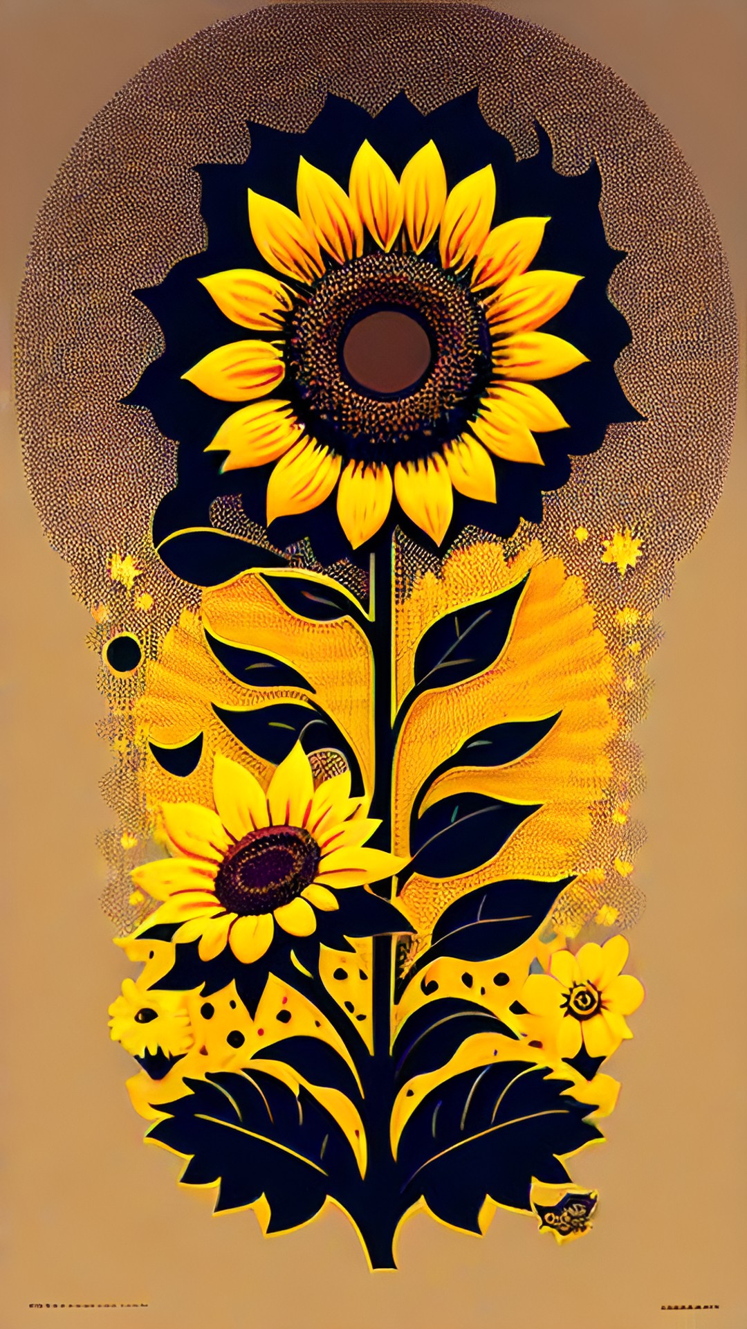 cartoon sunflower, highly detailed, fantasy art preview