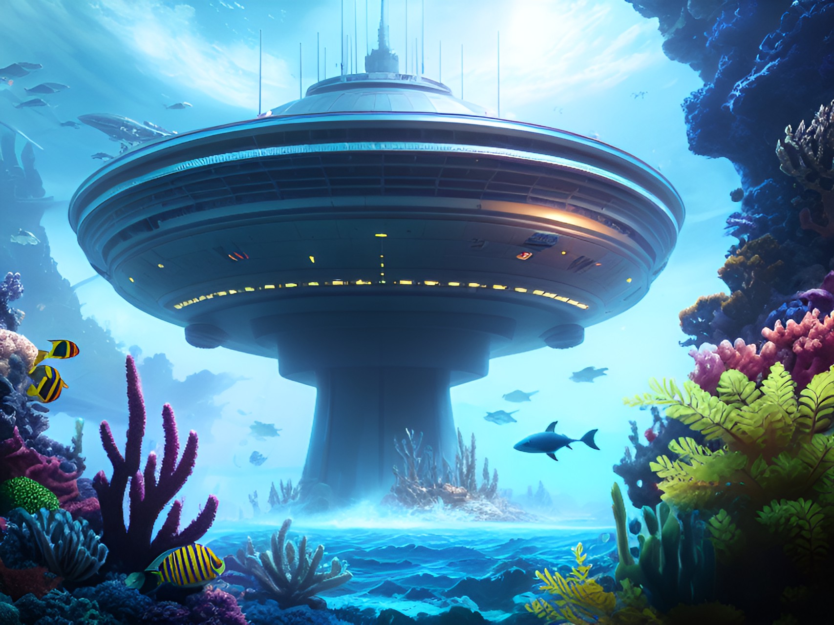 undersea alien base preview