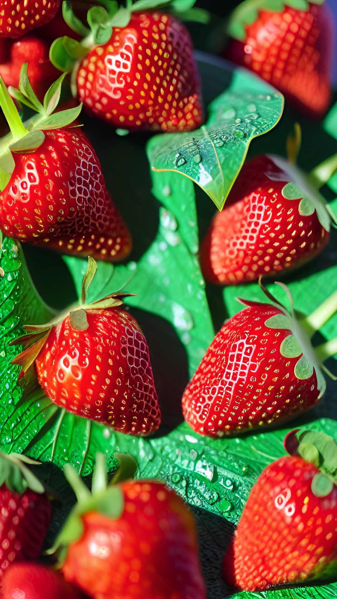 wet strawberries preview