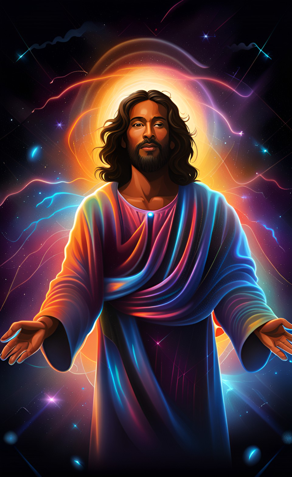 dark complexion jesus in a storm preview