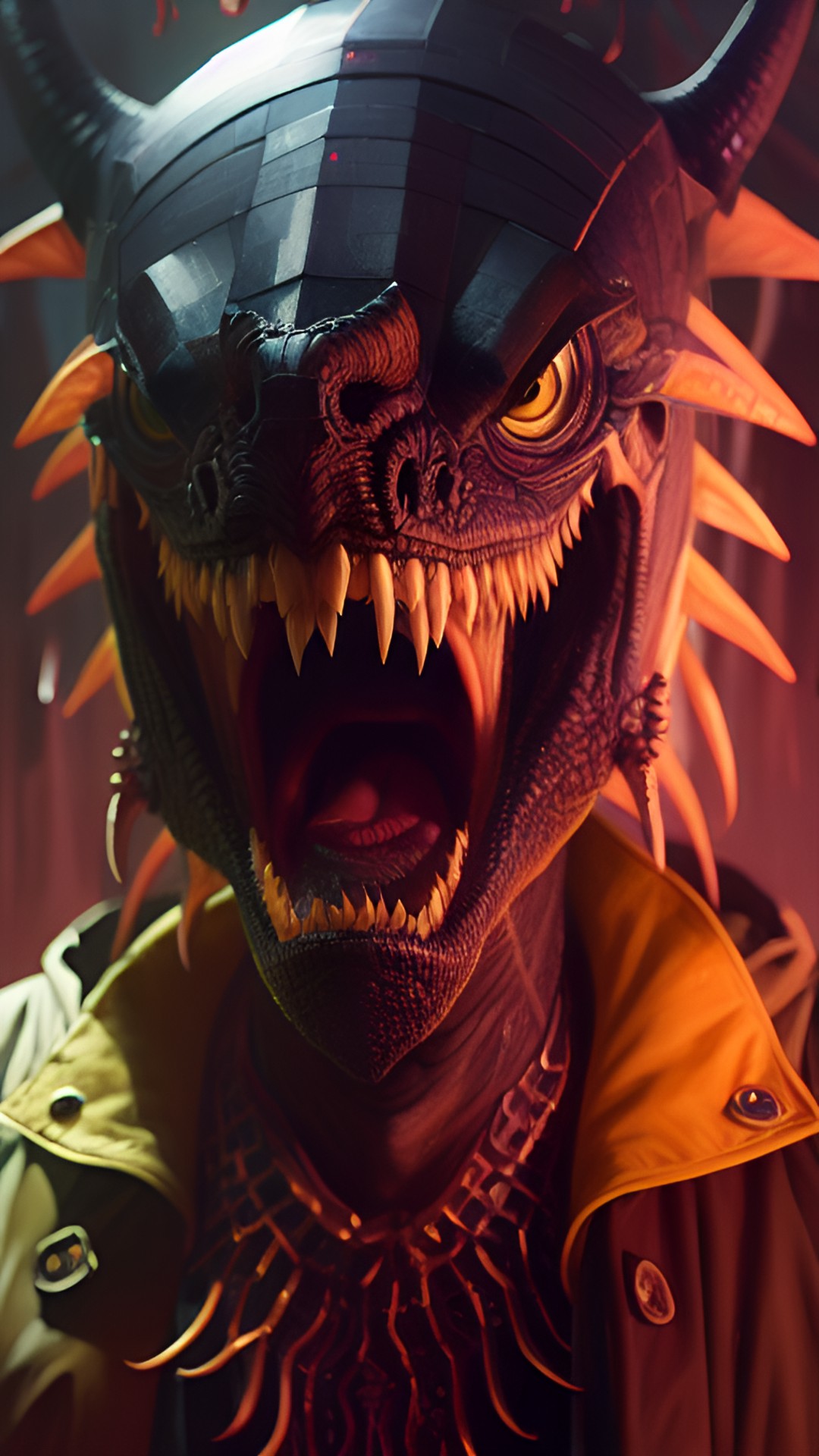 Incognito - closeup portrait of screaming eldritch monster preview