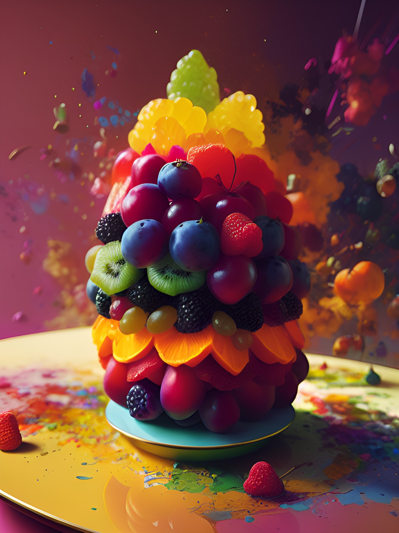 Fruit Stack - rainbow fruit stack preview