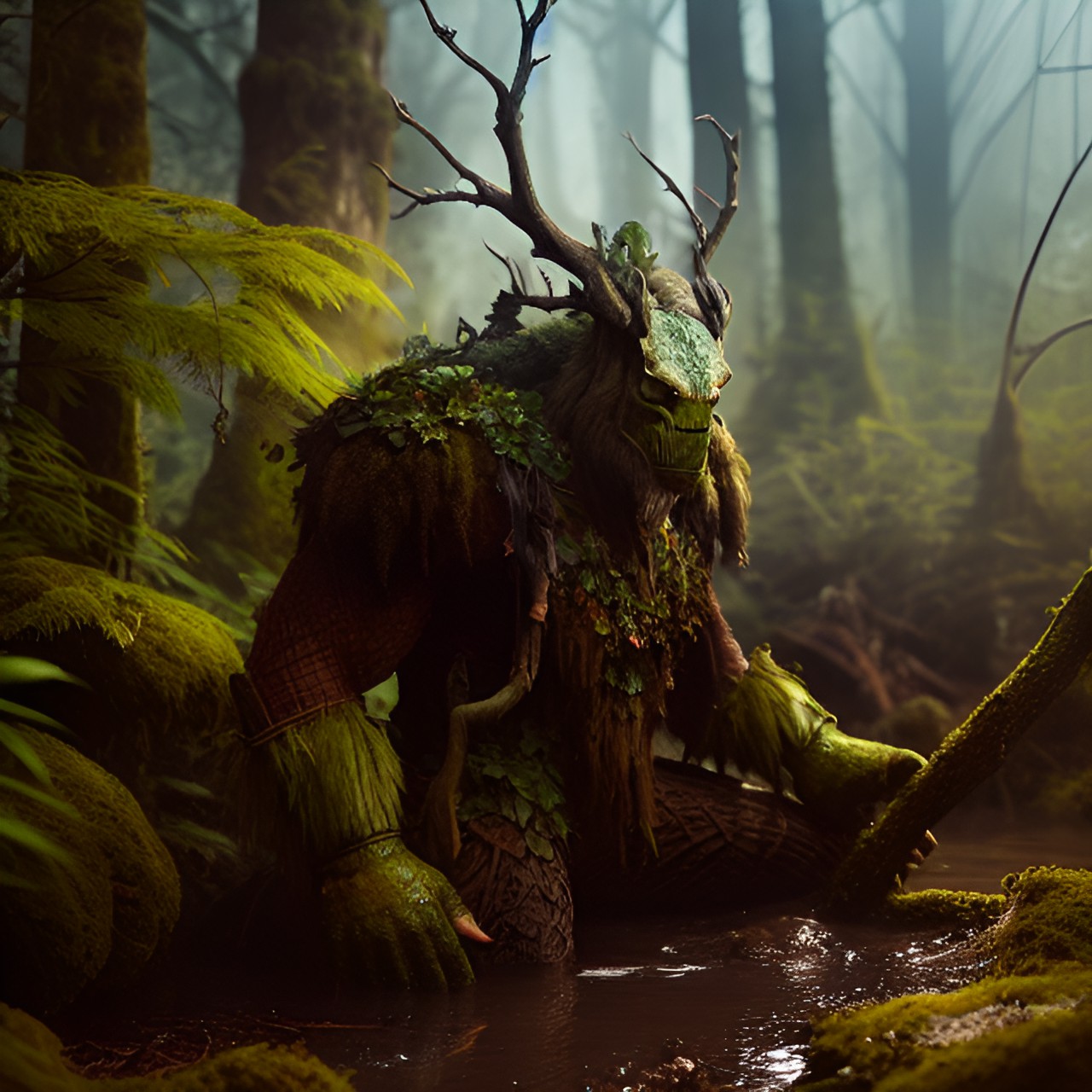 Treant Swamp Forest - treant in swamp forest preview