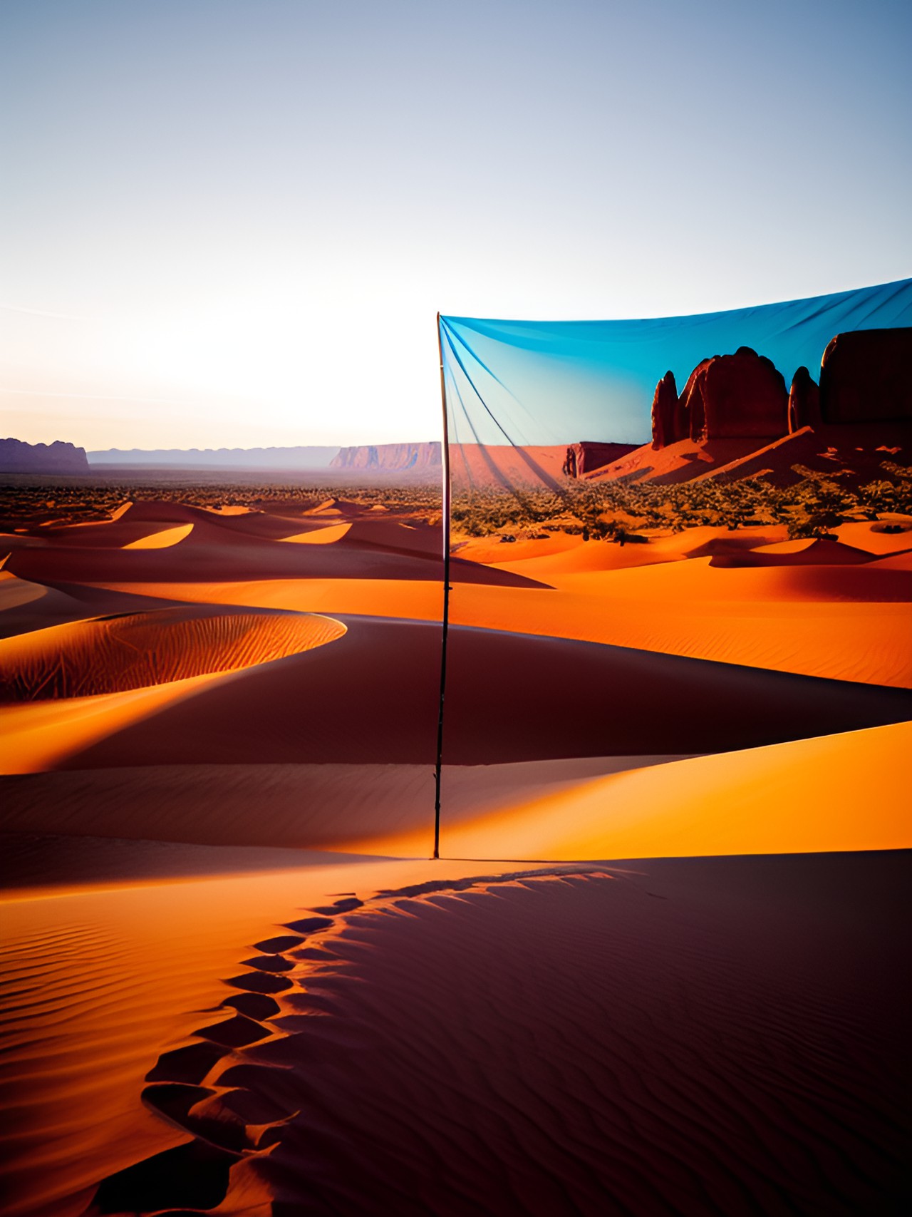 Anasazi Curtain - it’s difficult to tell where the man ends and the desert begins, man and landscape are woven together into a tapestry preview