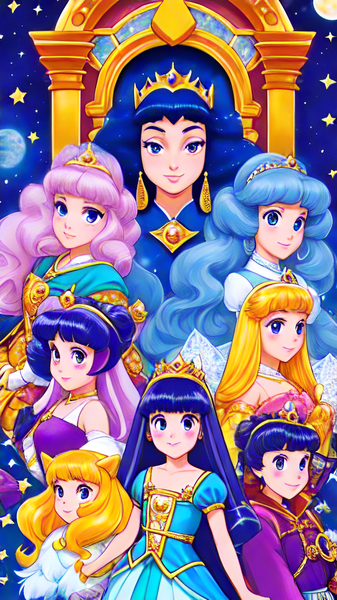 princesses of the moon court, bright and bold, sly and cunning, sweet and cute preview