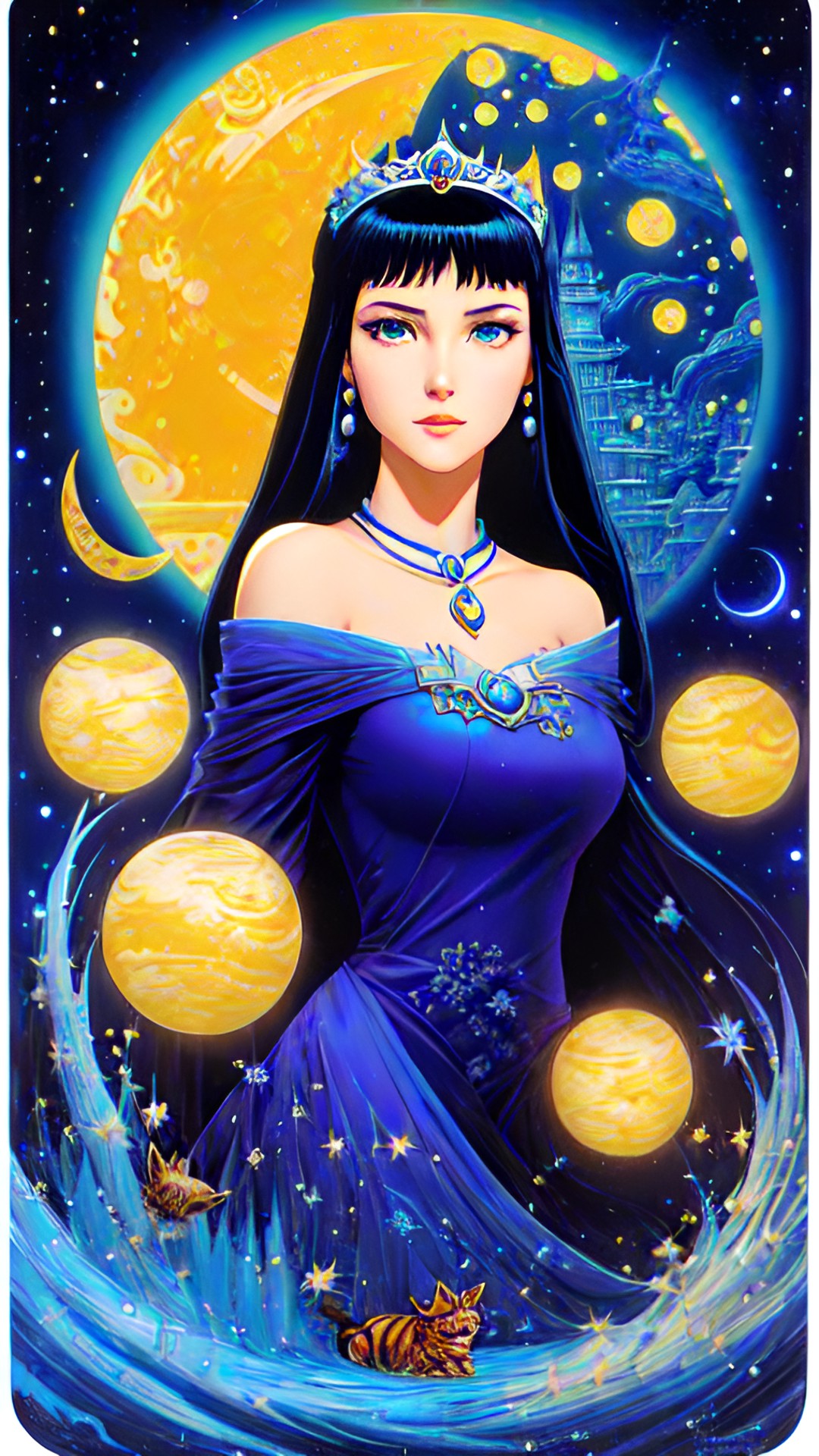 princess of the moon kingdom, bright and bold, sly and cunning, sweet and cute preview