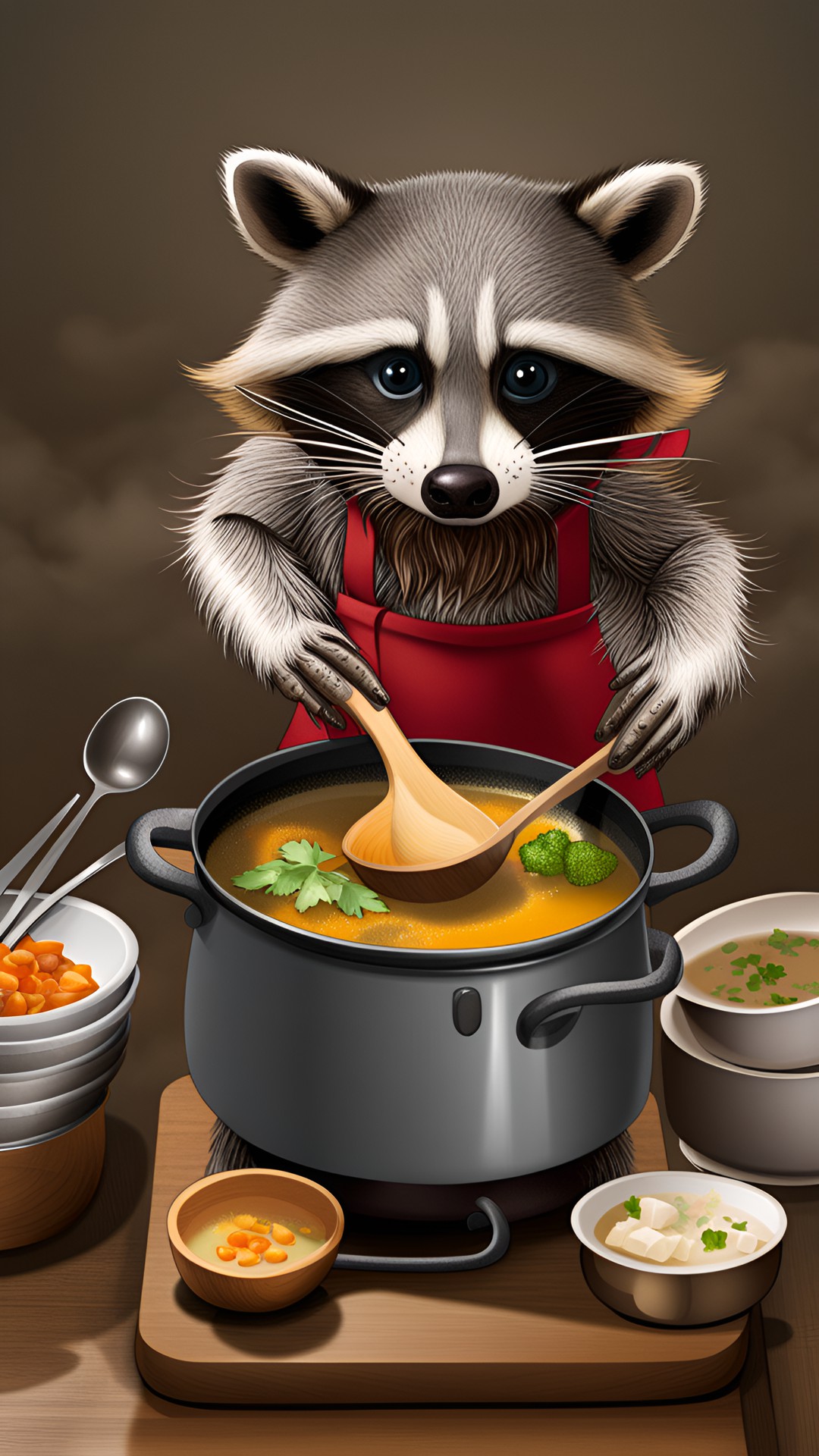 raccoon cook soup preview