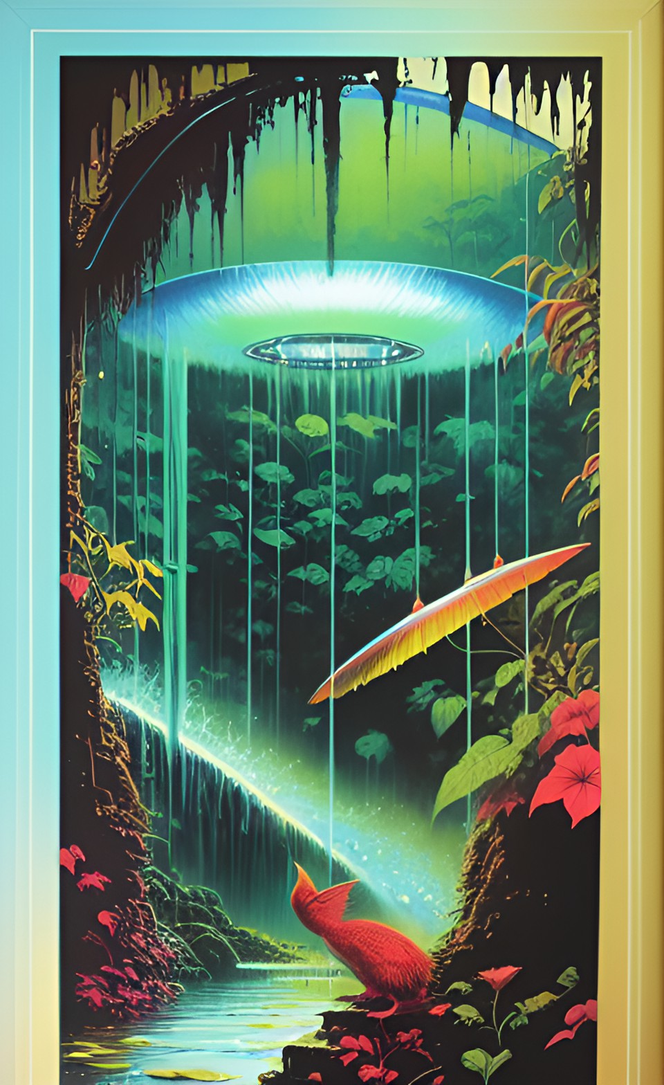 liquid garden part 1 - poster art, liquid garden, round borders, preview