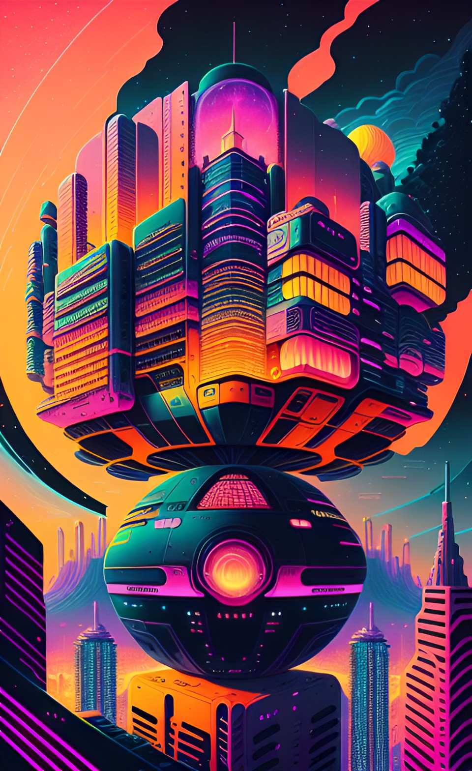 futuristic city preview