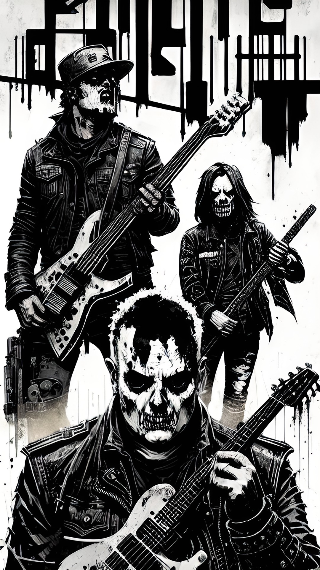 sodom - epic image of metal musicians , apocalypse,  decay, zombies , noir preview