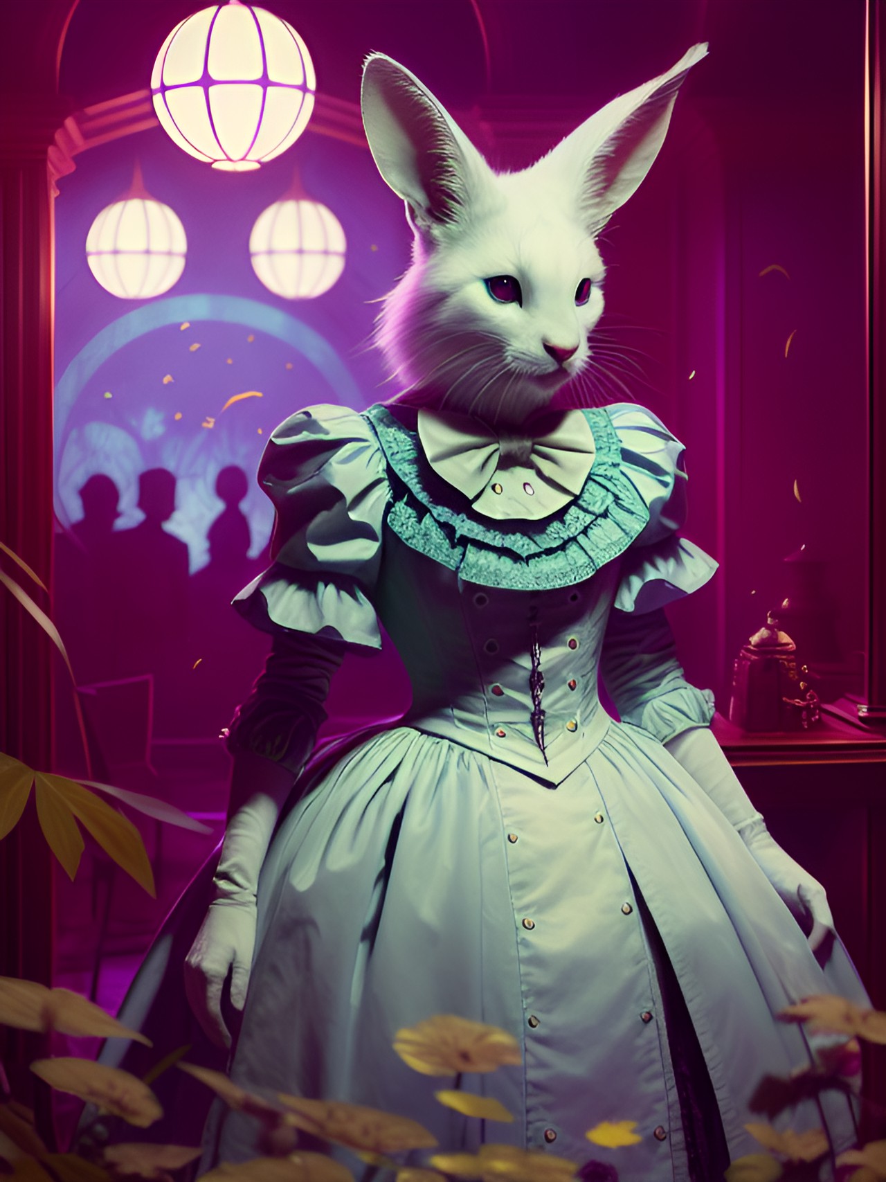 White Rabbit - the matrix and alice in wonderland the white rabbit, intricate artwork preview