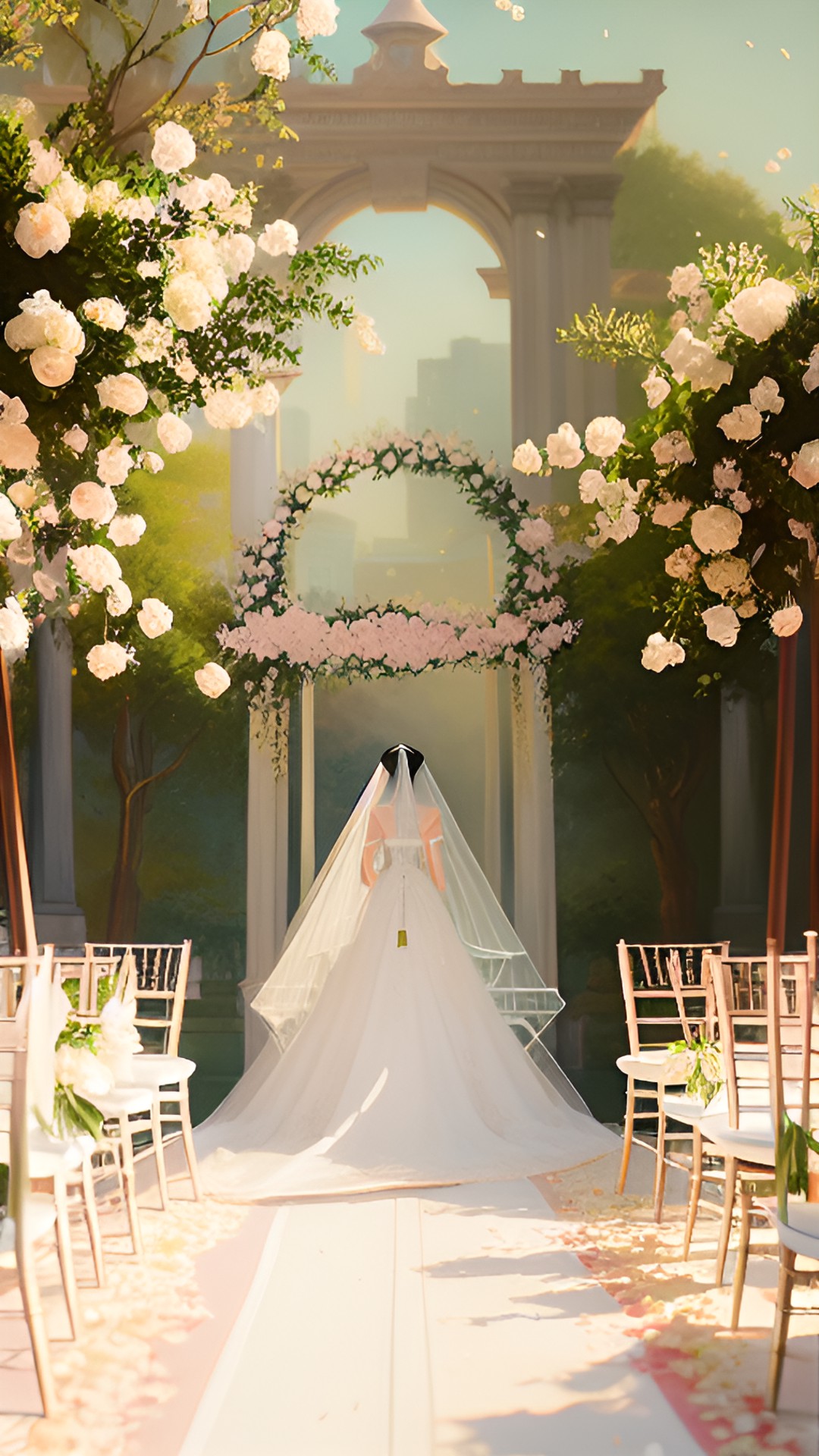 walkway to wedding aisle preview