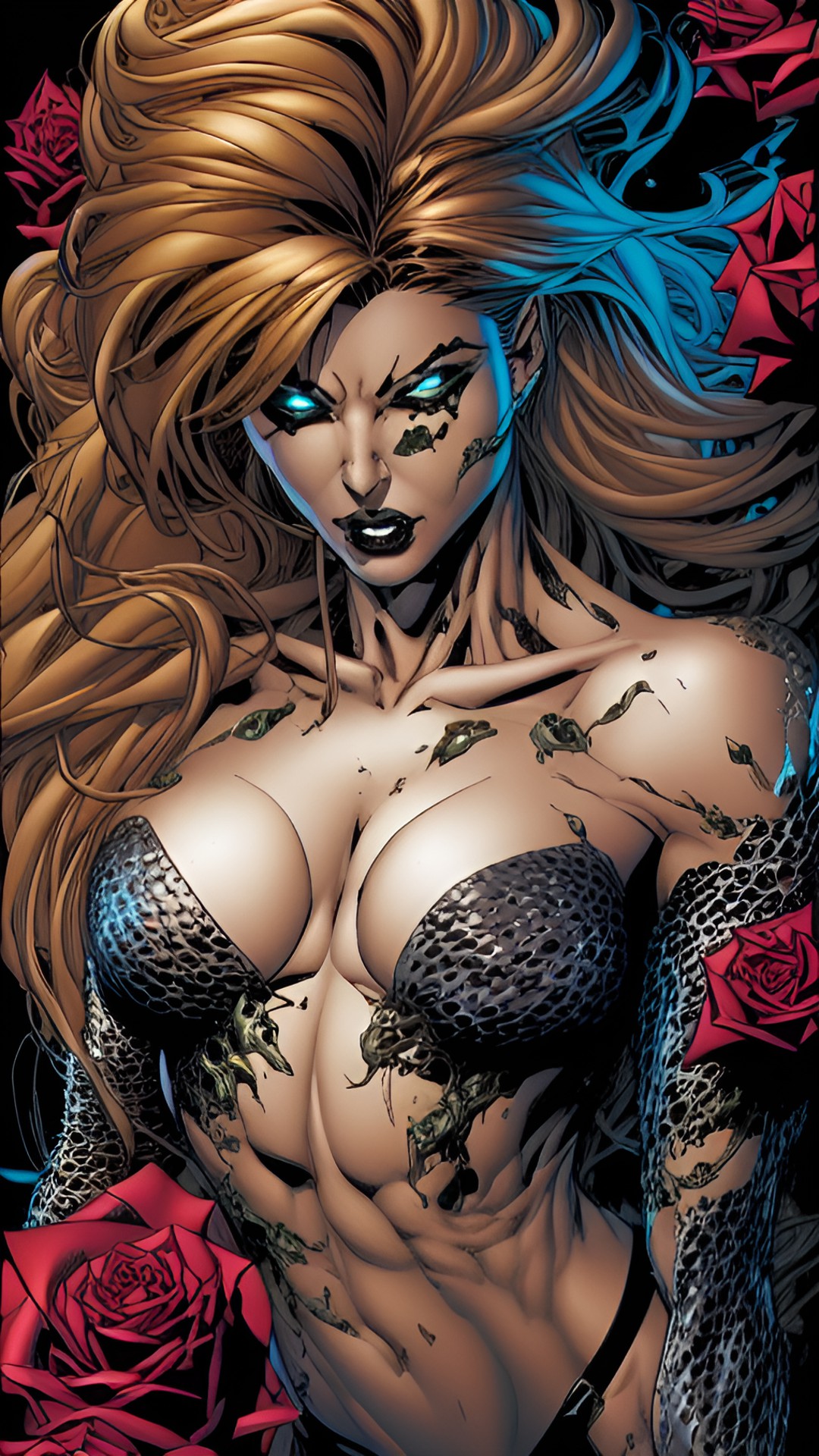 Witchblade 01 - witchblade, woman, art by michael turner and marc silvestri, roses $hat$ preview