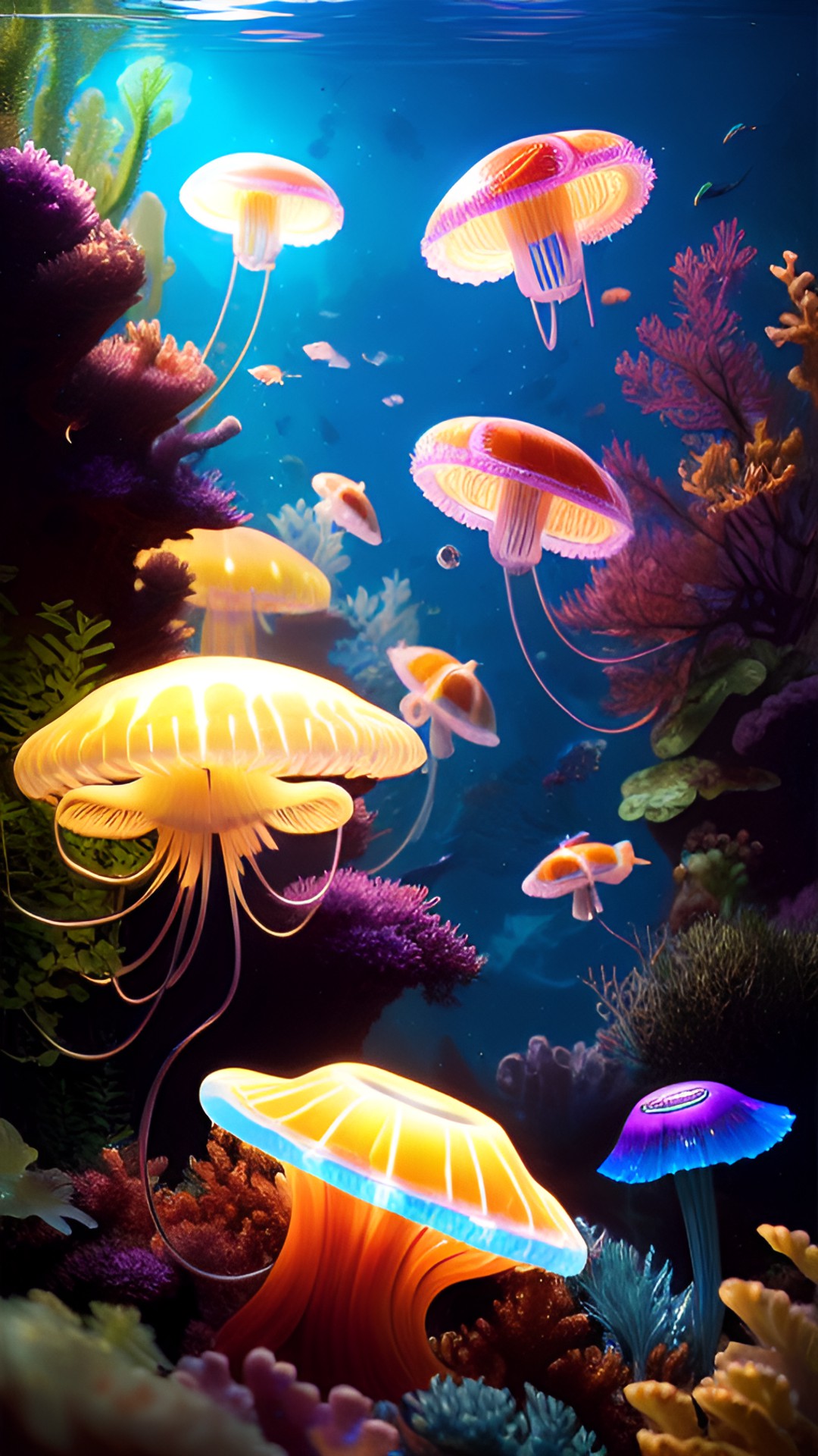 jelly fish in a aquarium preview