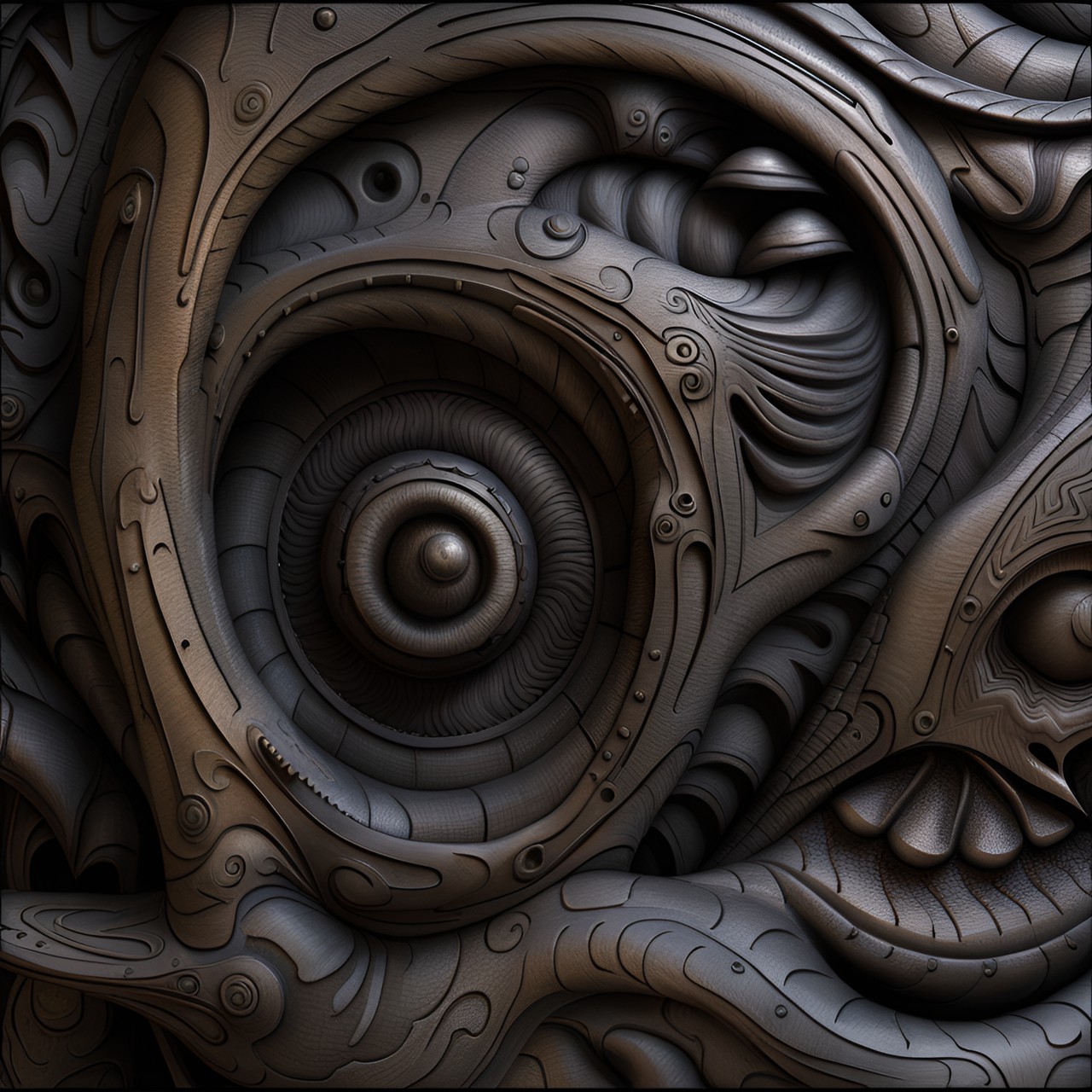 secret door - hyper detailed oak texture by hr. giger & pixar & tim burton & arthur rackham & larry elmore ,dark scene,detailed normal map preview