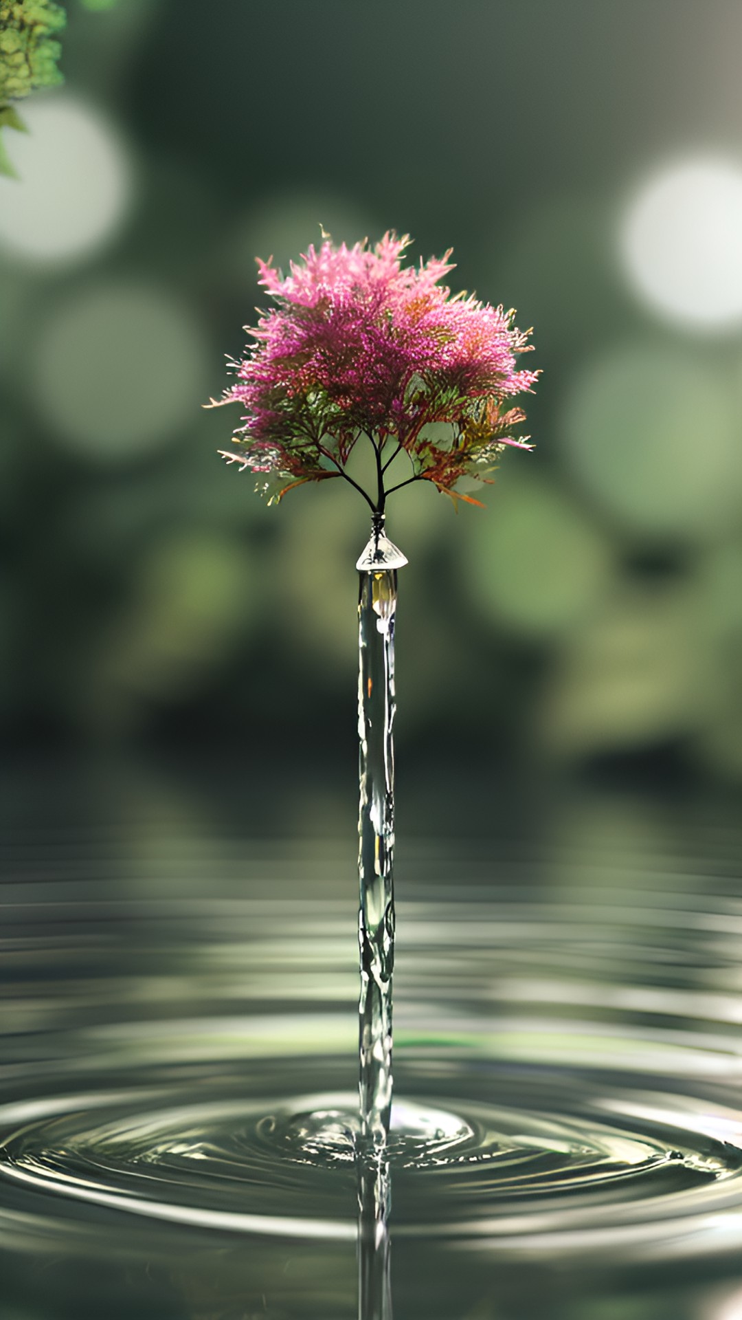 small tree living in a drop of water preview