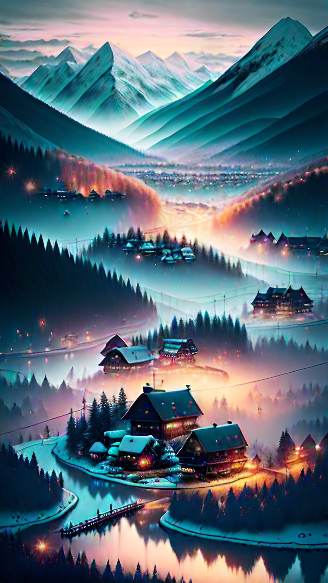 Winter Depressionen - hidden village in the mountains preview