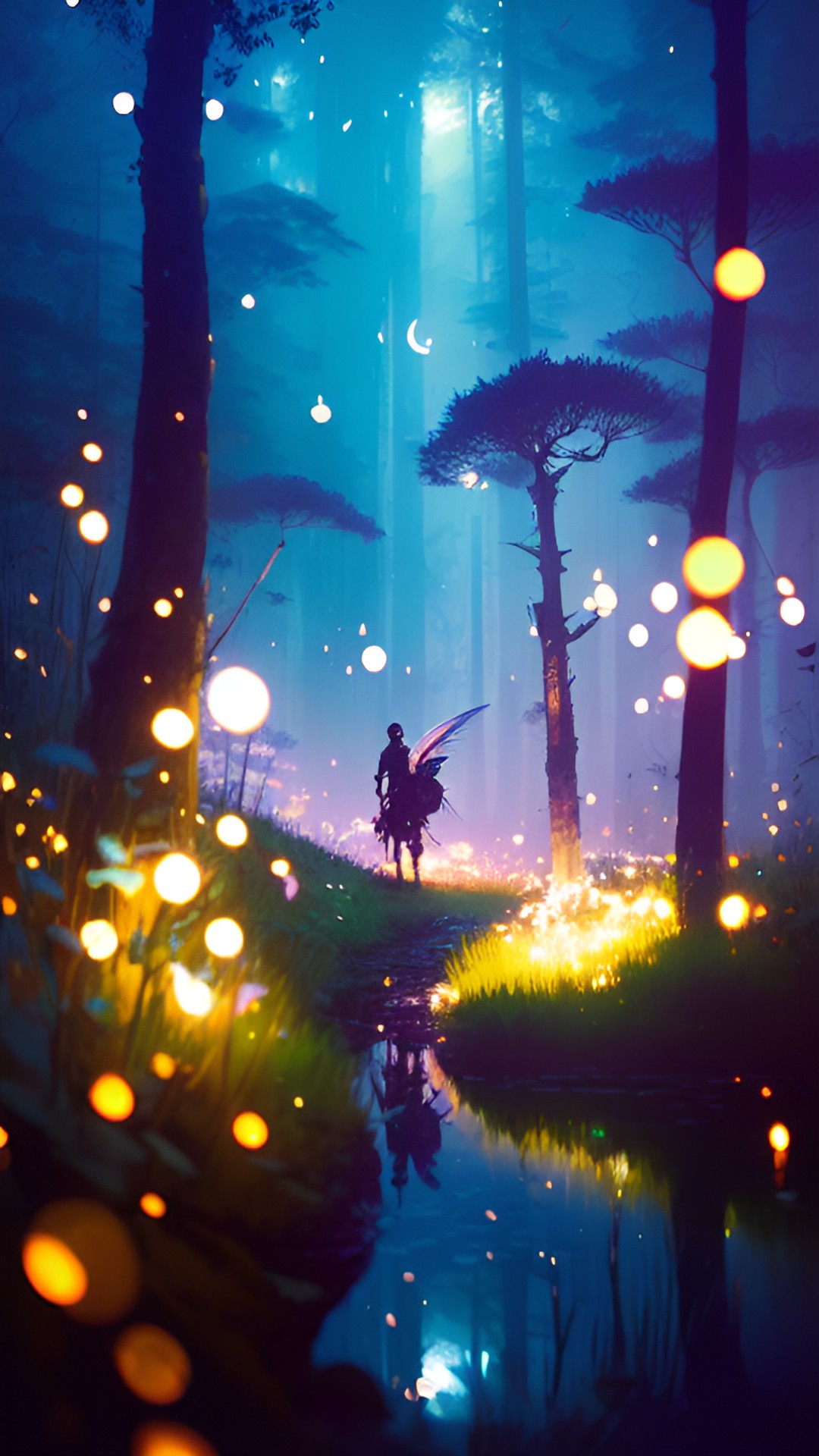 The Faerie Wood - the fairy forest with fireflies preview